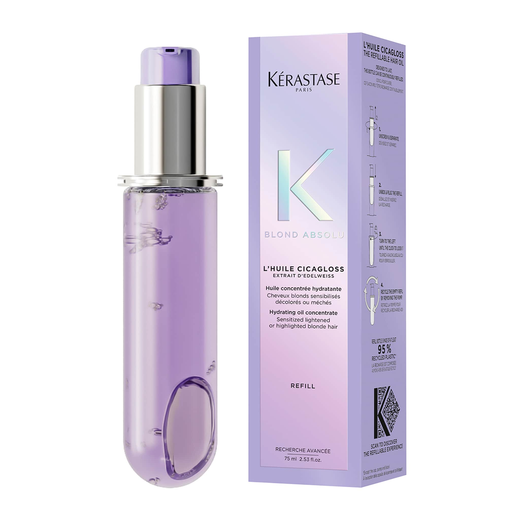 Kerastase Blond Absolu L'Ηuile Cicagloss Refill Έλαιο για Ξανθά Μαλλιά 75ml