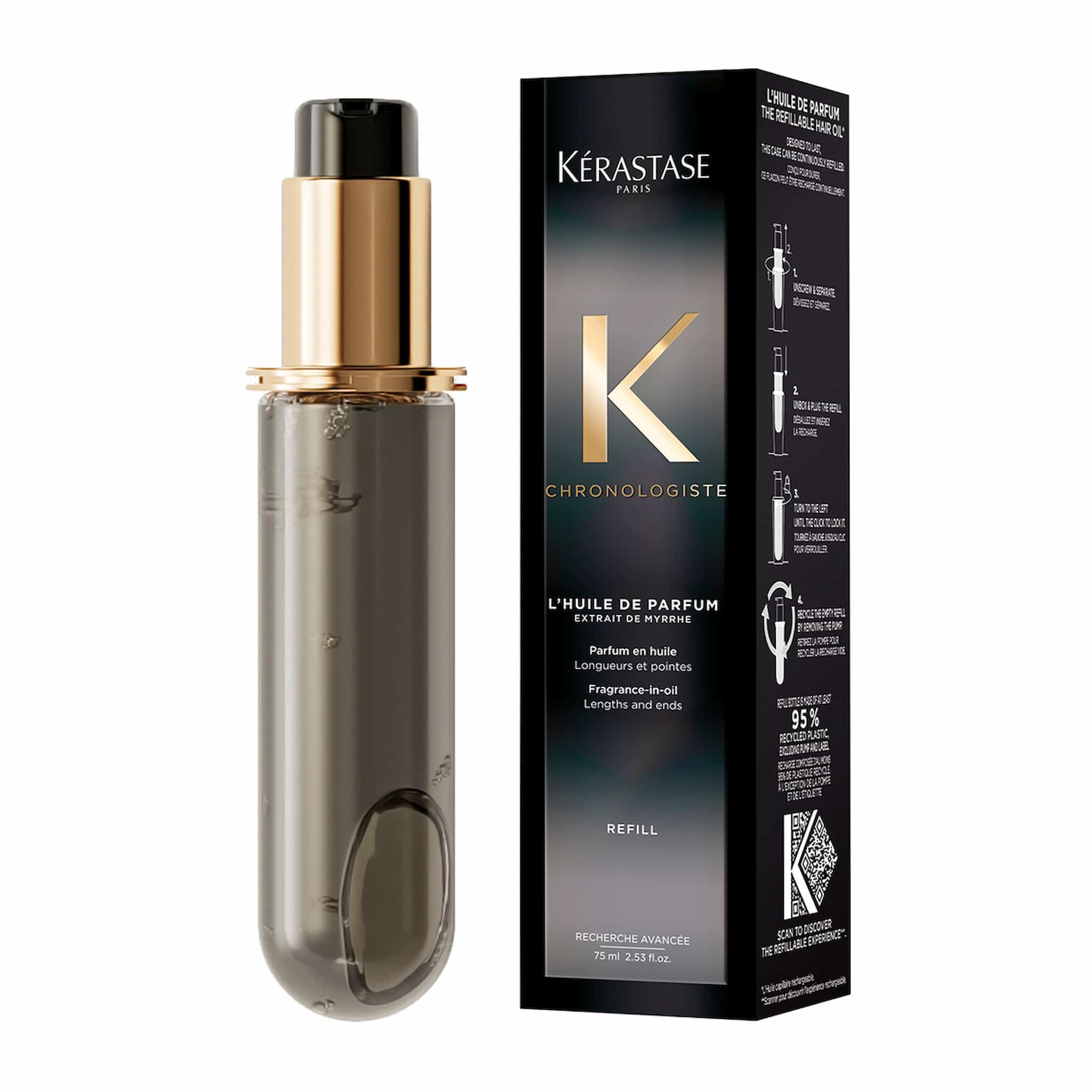 Kerastase Chronologiste L'Ηuile De Parfum Refill Έλαιο για Αναζωογόνηση των Μαλλιών 75ml