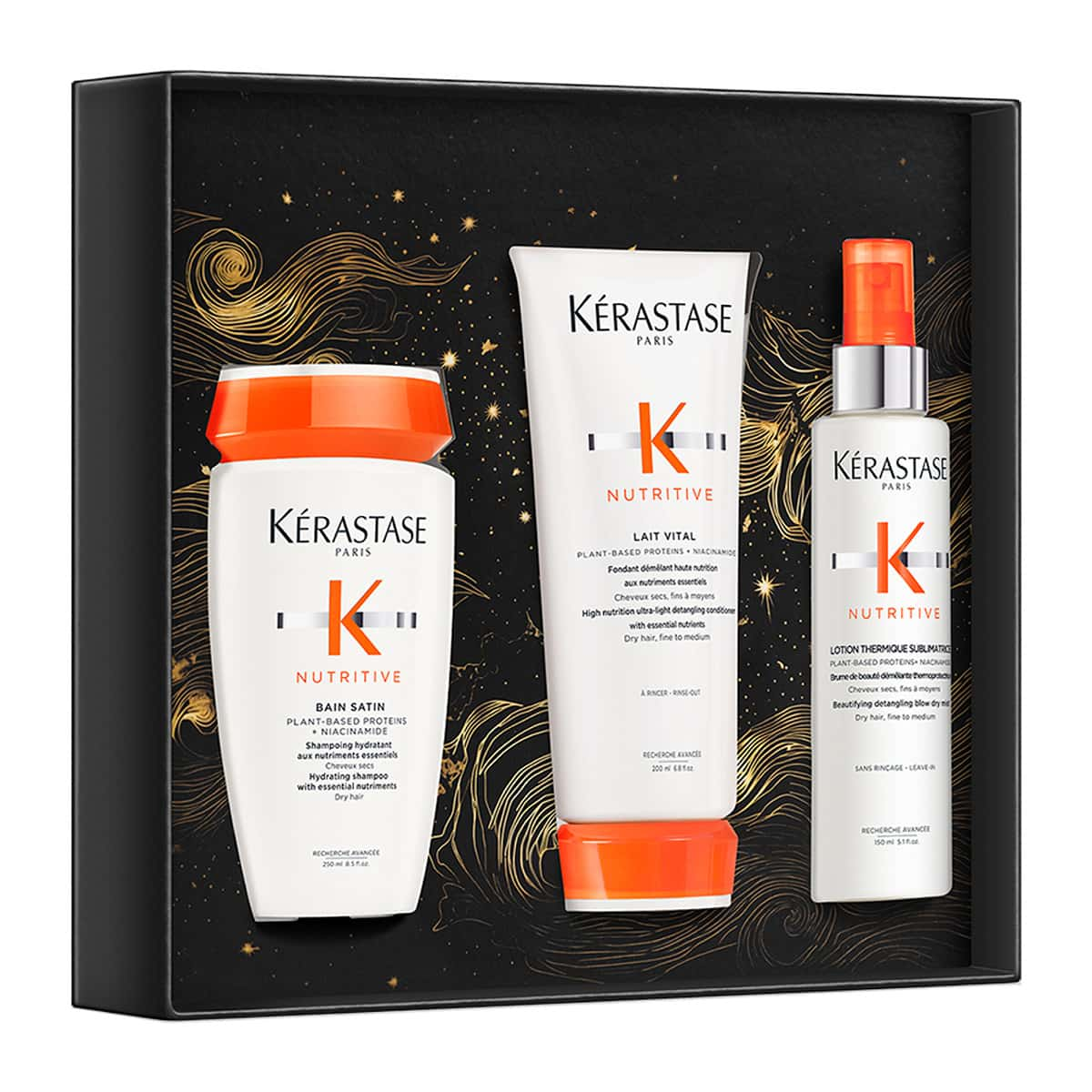 Kerastase Nutritive Limited Edition Σετ Περιποίησης για Ξηρά Μαλλιά (Bain Satin 250ml, Conditioner 200ml, Thermique 150ml)