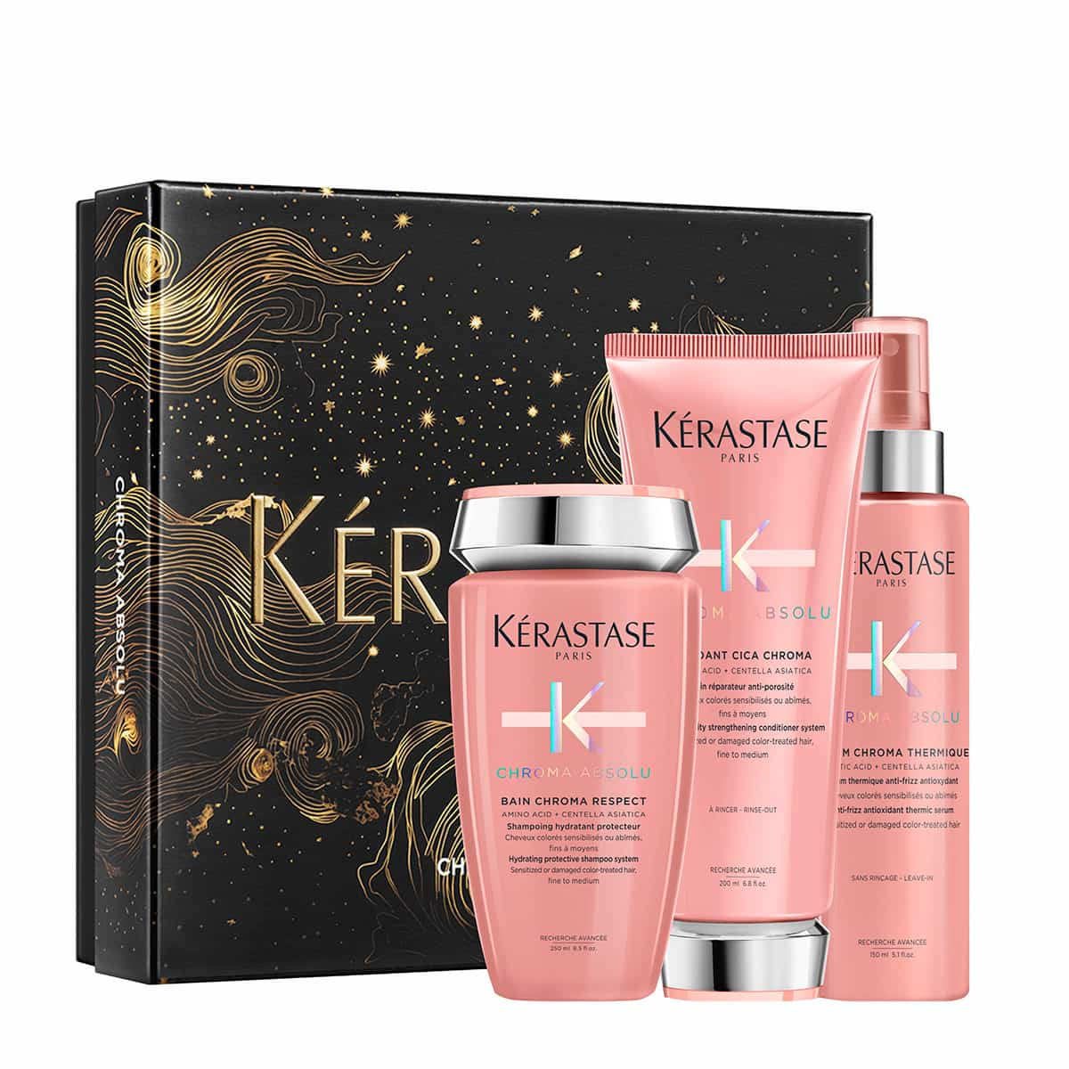 Kerastase Chroma Absolu Limited Edition Σετ Περιποίησης για Βαμμένα Μαλλιά (Bain 250ml, Conditioner 200ml, Thermique 150ml)