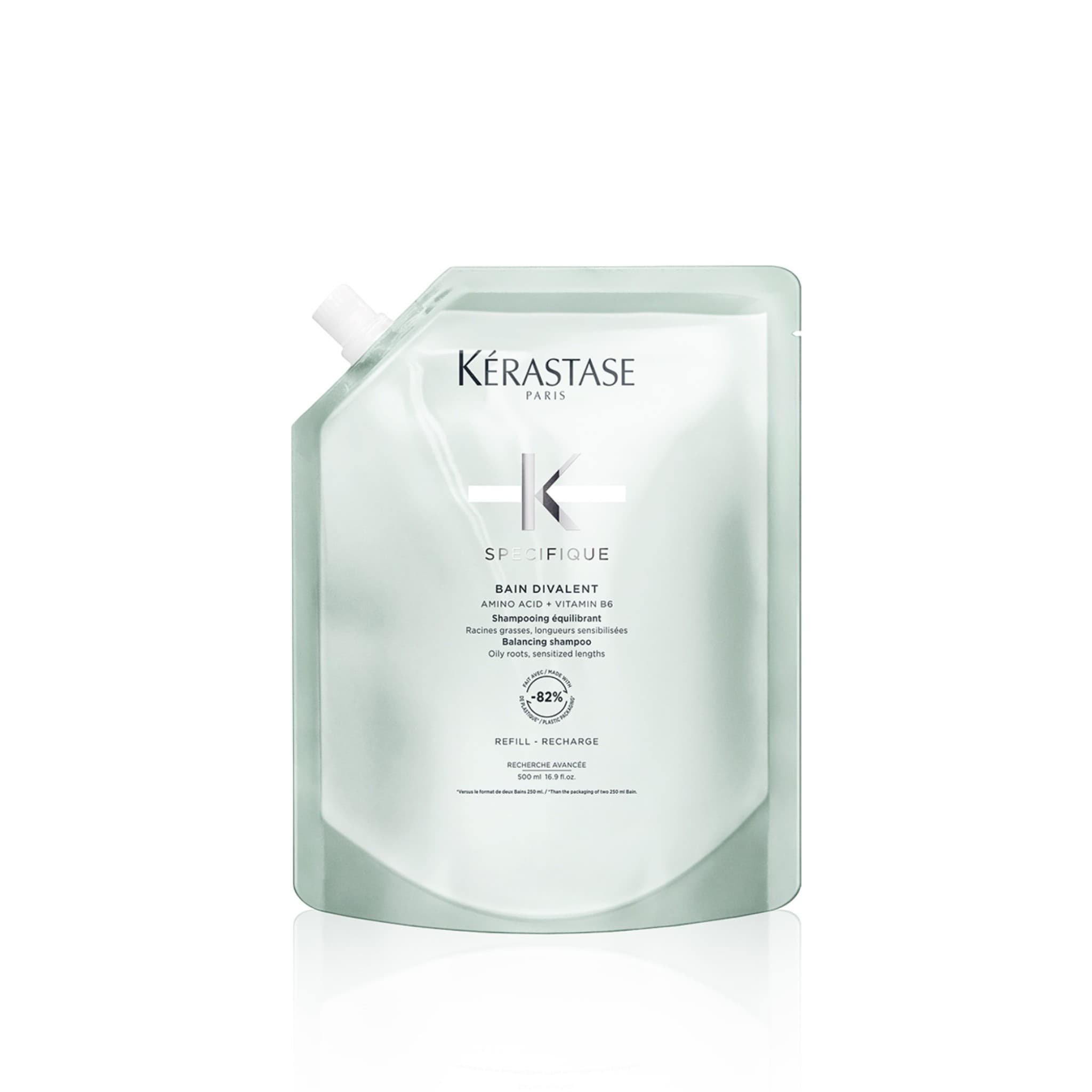 Kerastase Specifique Bain Divalent Refill Σαμπουάν για Λιπαρές Ρίζες και Ταλαιπωρημένα Μήκη 500ml 1