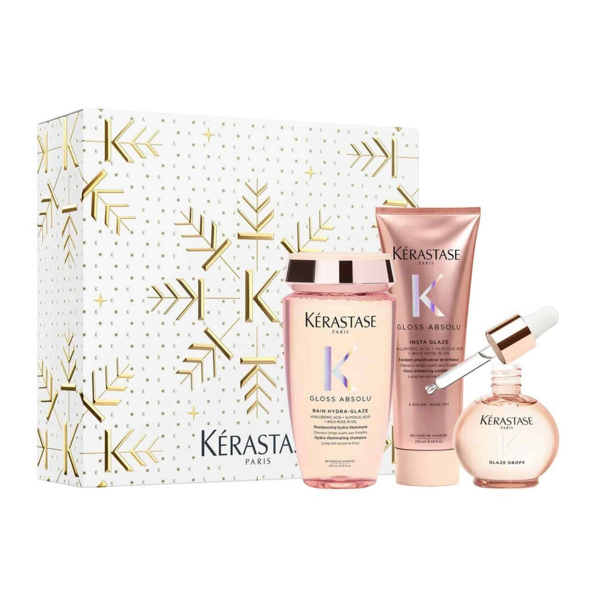 Kerastase Gloss Absolu Εορταστικό Trio Σετ για Μακριά Μαλλιά με Τάση για Φριζάρισμα 1