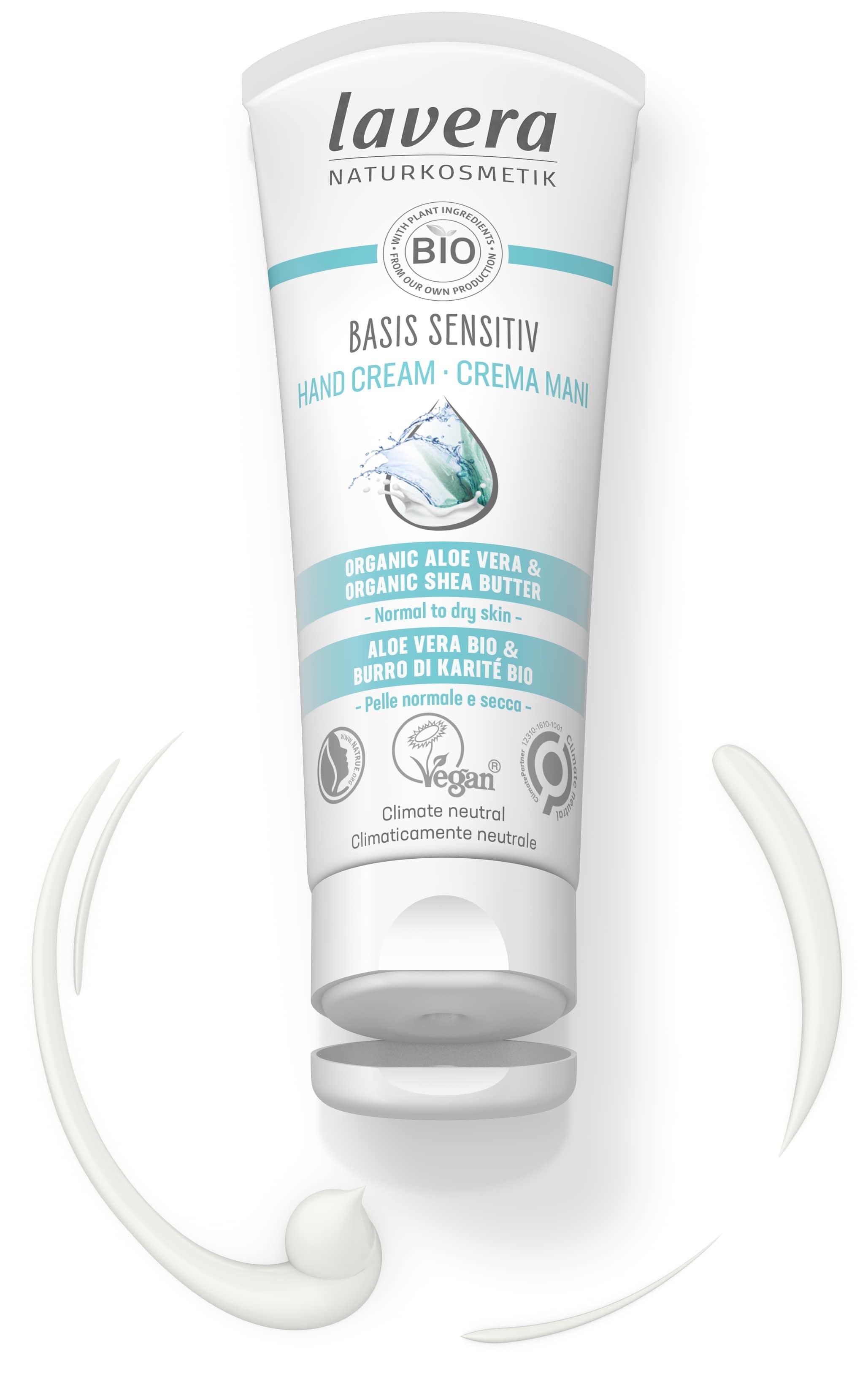 Lavera Basis Sensitiv Hand Cream with Organic Aloe Vera & Organic Shea Butter 75ml