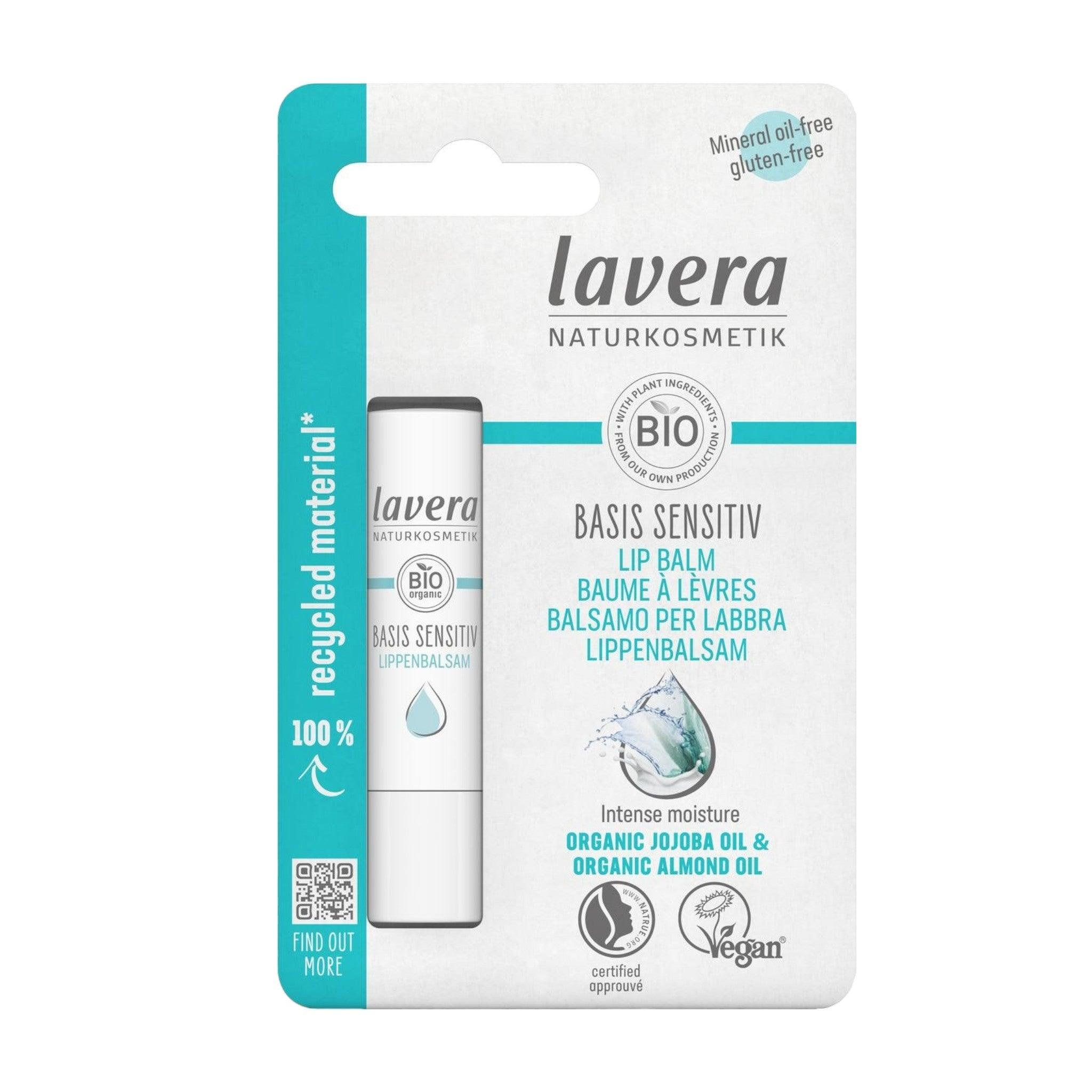 Lavera Basis sensitiv Lip Balm -Organic Jojoba Oil & Organic Almond Oil 4.5gr