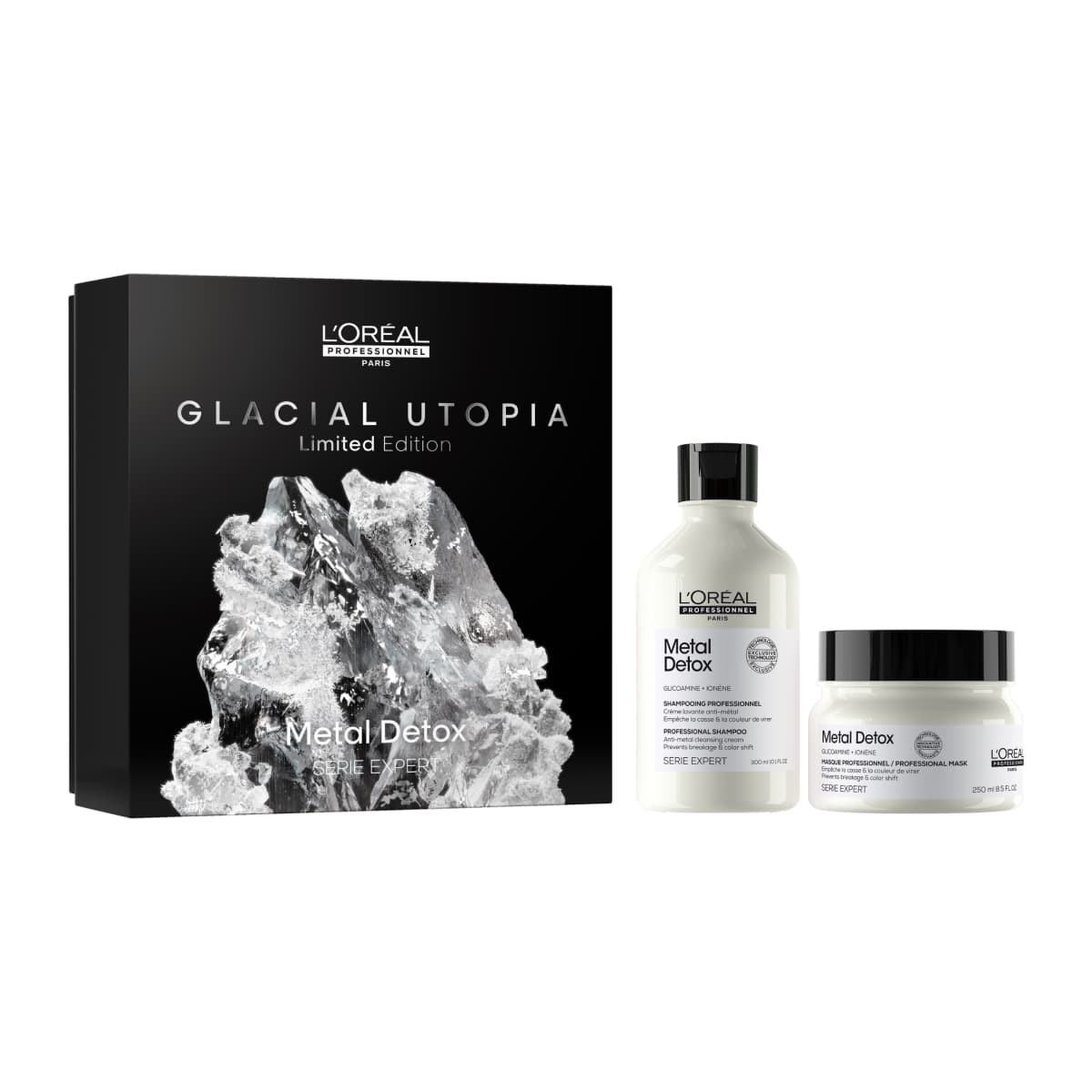 L'Oreal Professionnel Serie Expert Limited Edition Metal Detox Duo Set για Λιγότερο Σπάσιμο και Προστασία Χρώματος (Σαμπουάν 300ml,Μάσκα 250ml)