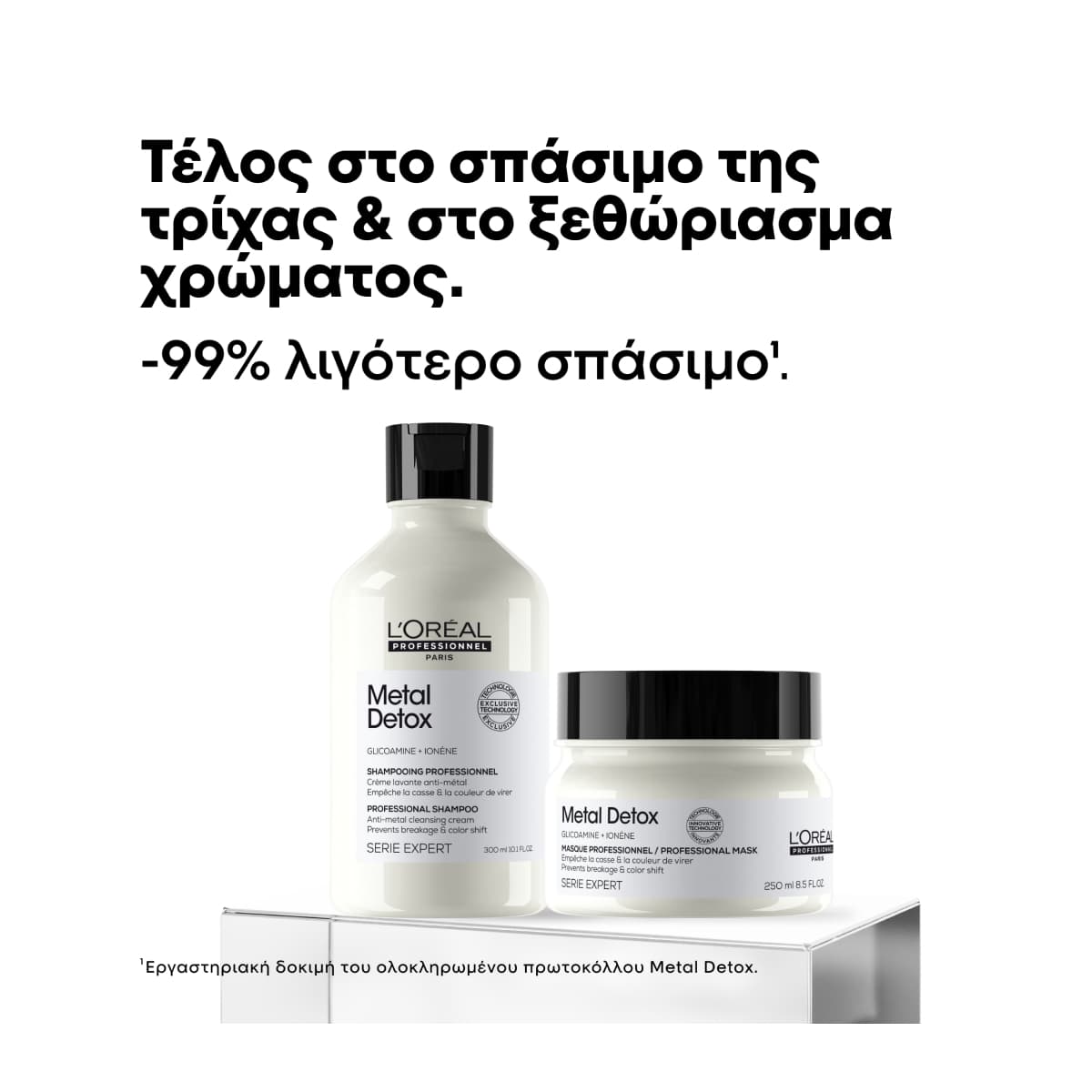 L'Oreal Professionnel Serie Expert Metal Detox Duo Set για Λιγότερο Σπάσιμο και Προστασία Χρώματος (Σαμπουάν 300ml,Μάσκα 250ml)