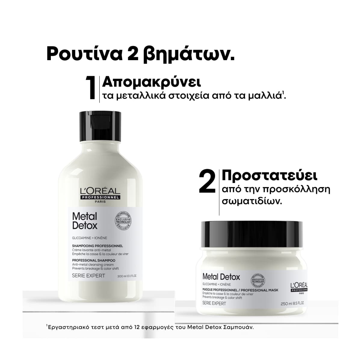 L'Oreal Professionnel Serie Expert  Metal Detox Set για Λιγότερο Σπάσιμο και Προστασία Χρώματος (Σαμπουάν 300ml,Μάσκα 250ml)