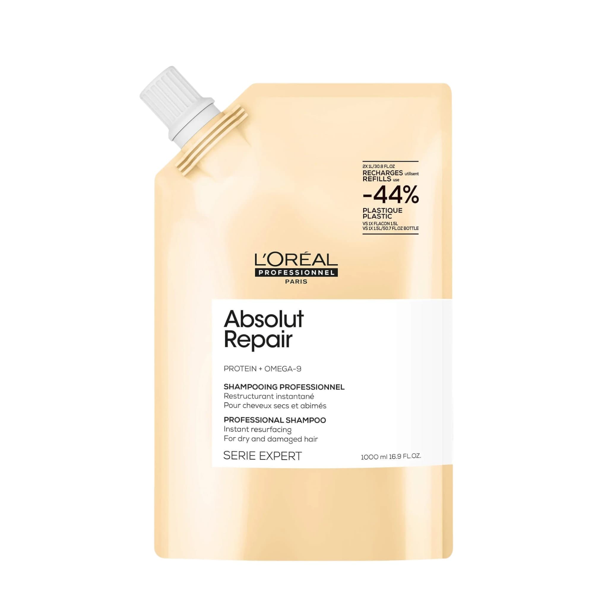 L'Oreal Professionnel Serie Expert Absolut Repair Eco Refill Σαμπουάν Για Ταλαιπωρημένα Μαλλιά 1000ml 1