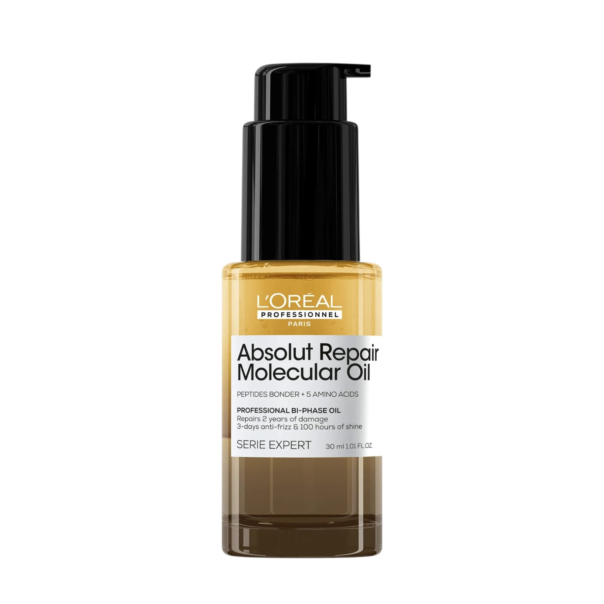 L'Oreal Professionnel Absolut Repair Molecular Bi-Phase Oil Διφασικό Έλαιο Επανόρθωσης για Ταλαιπωρημένα Μαλλιά 30ml 1