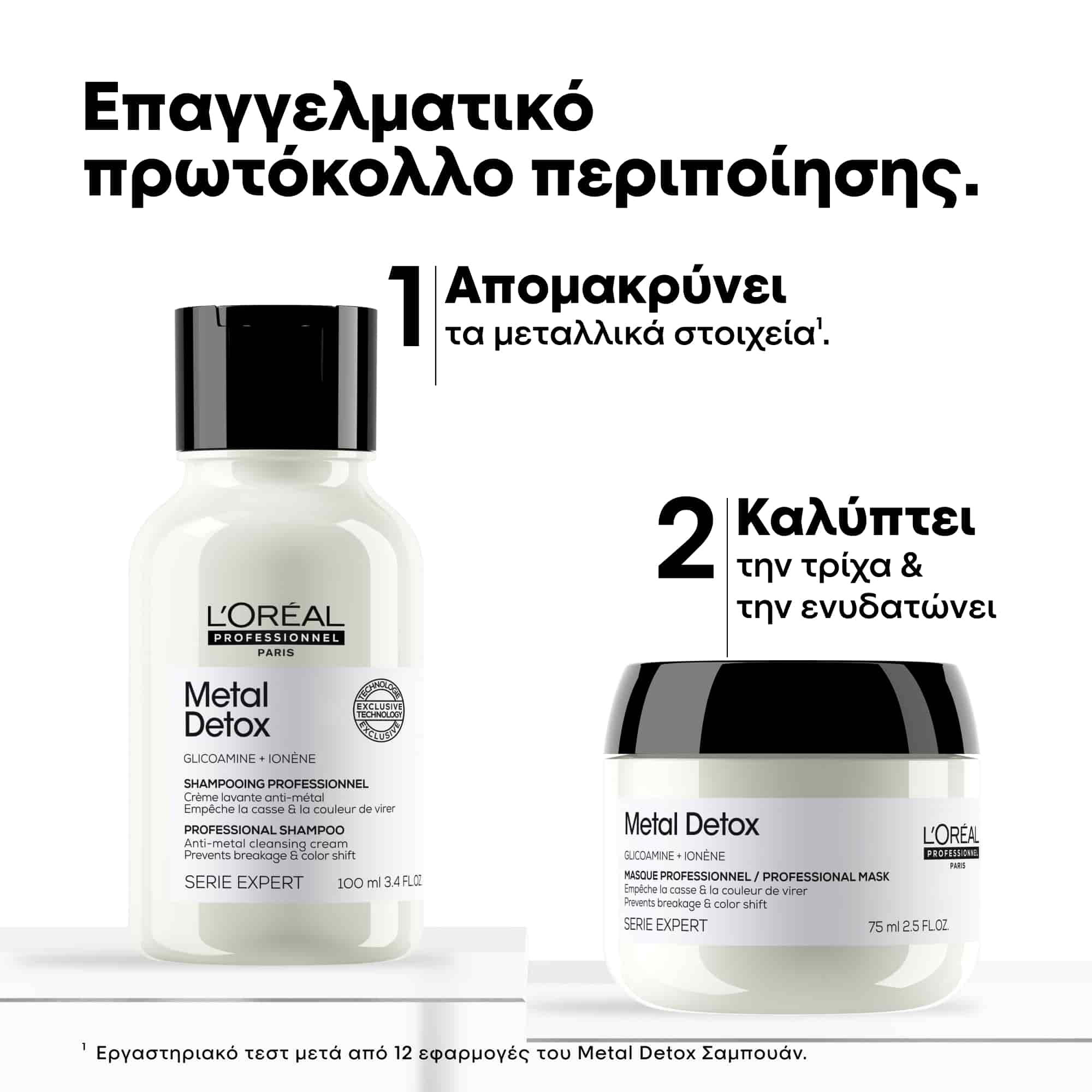 L'Oreal Professionnel Serie Expert Metal Detox Mini Duo Kit (Shampoo 100ml, Mask 75ml) 3