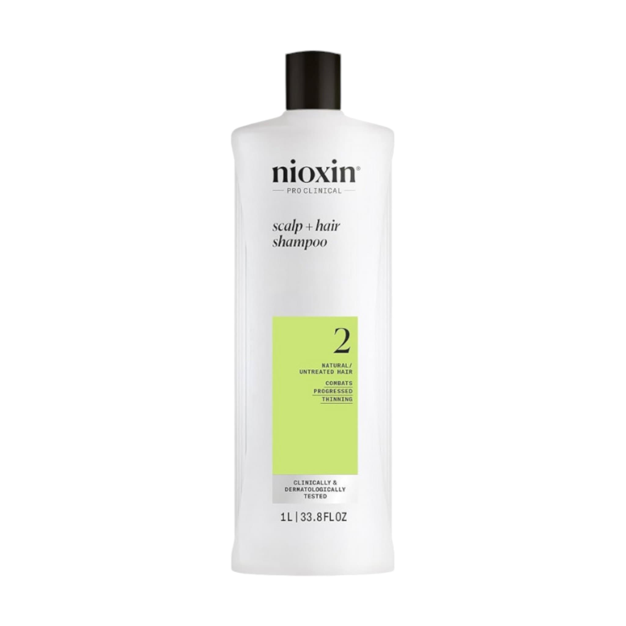 Nioxin Scalp & Hair Σύστημα 2 Σαμπουάν κατά της Τριχόπτωσης για Φυσικά Μαλλιά 1000ml