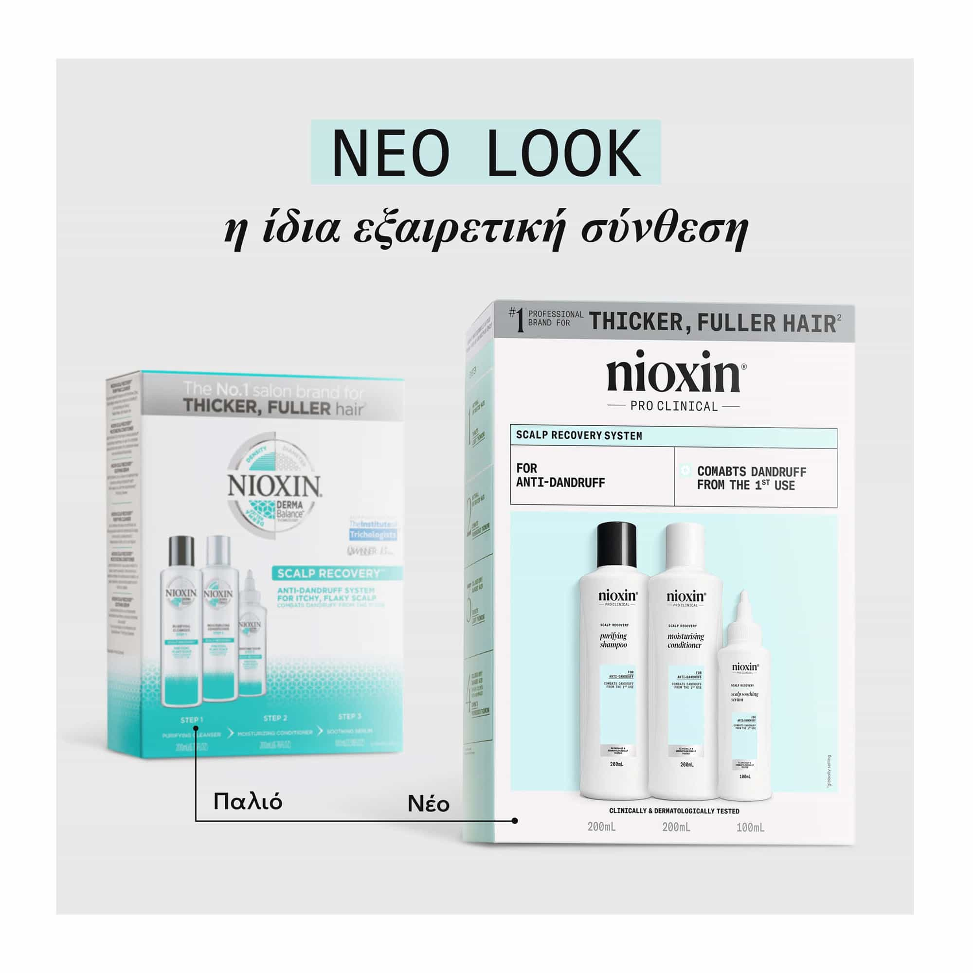 Nioxin Scalp Recovery Kit (Purifying Shampoo 200ml & Moisturising Conditioner 200ml & Soothing Serum 100ml)