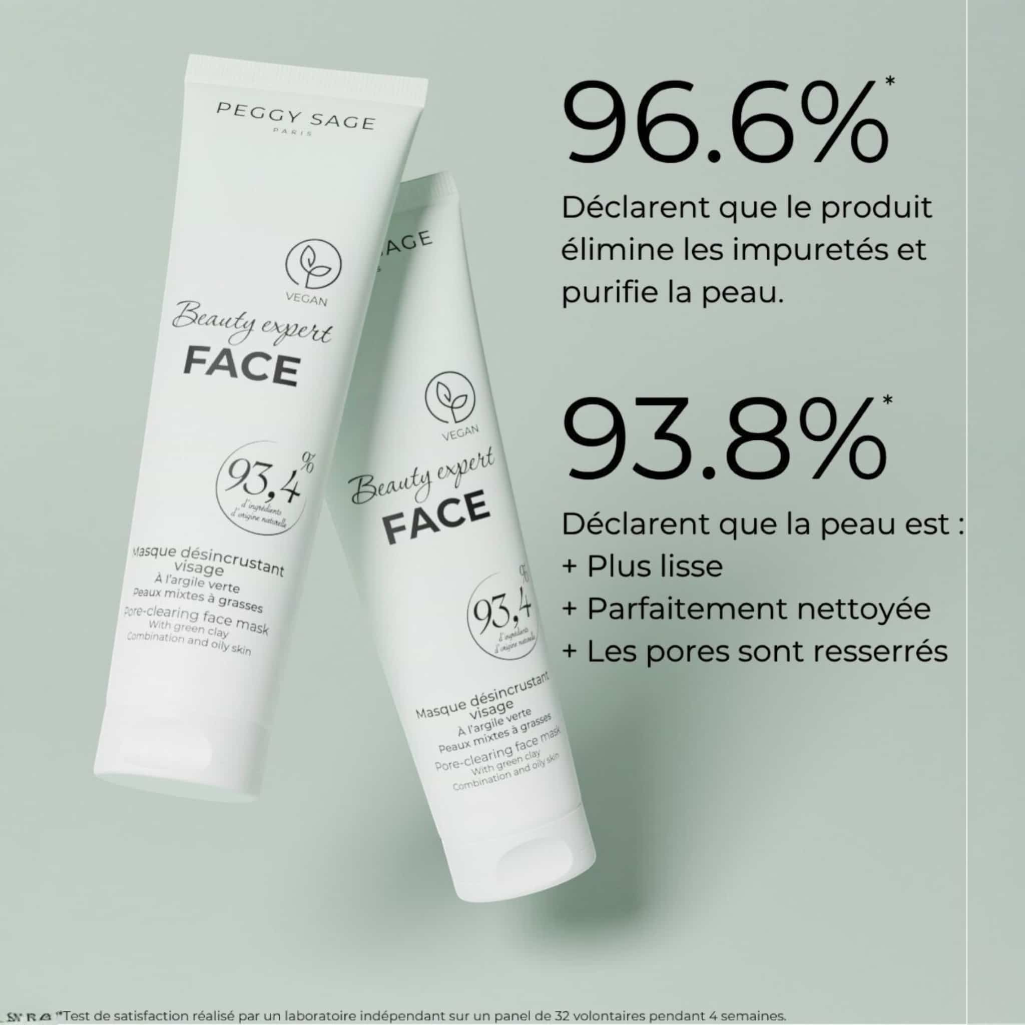 Peggy Sage Beauty Expert Face Pore Clearing Face Mask With Green Clay Μάσκα Προσώπου για Βαθύ Καθαρισμό με Πράσινη Άργιλο 100ml 2