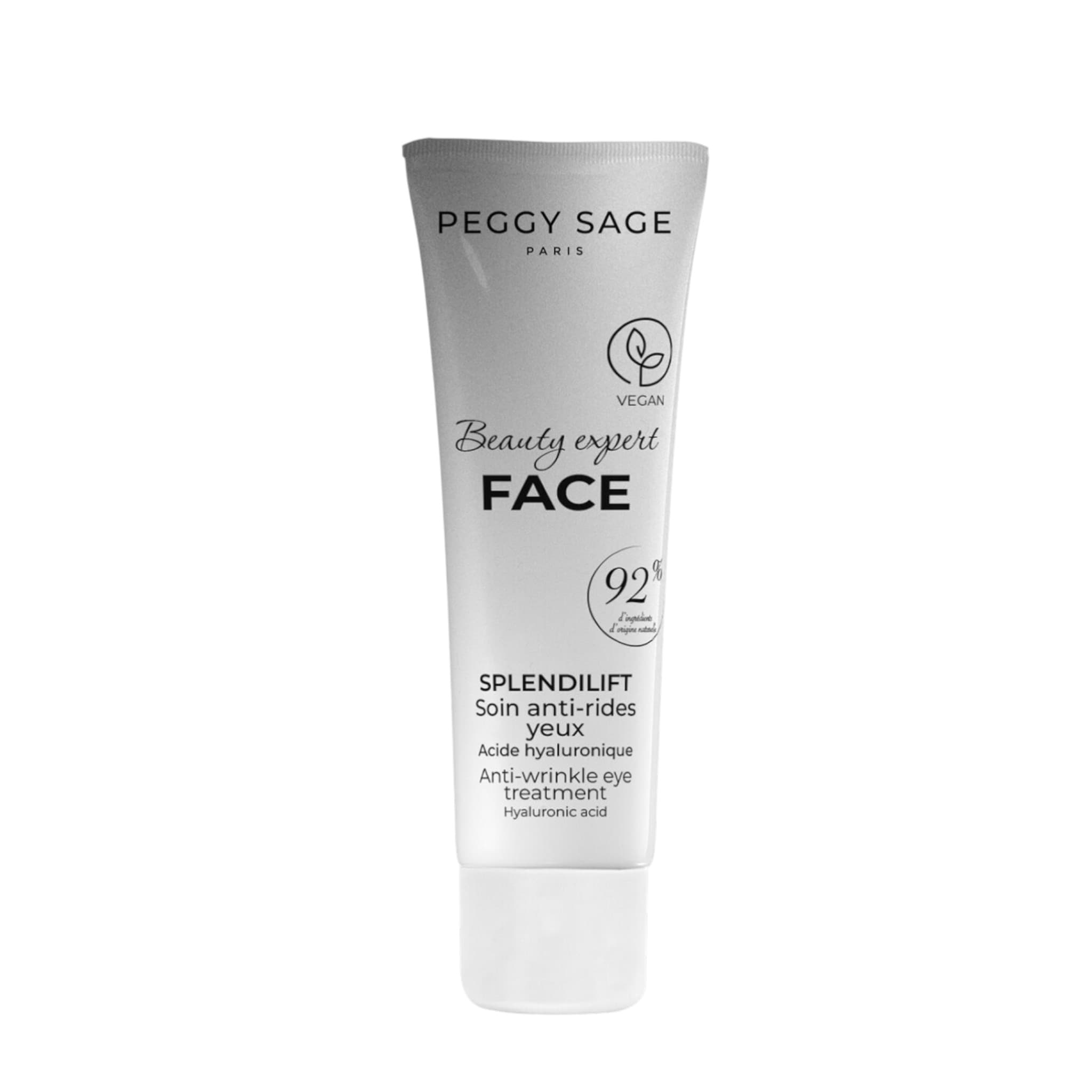 Peggy Sage Beauty Expert Face Splendlift Anti-Wrinkle Eye Treatment Κρέμα Ματιών Αντιγήρανσης με Υαλουρονικό Οξύ 15ml 1