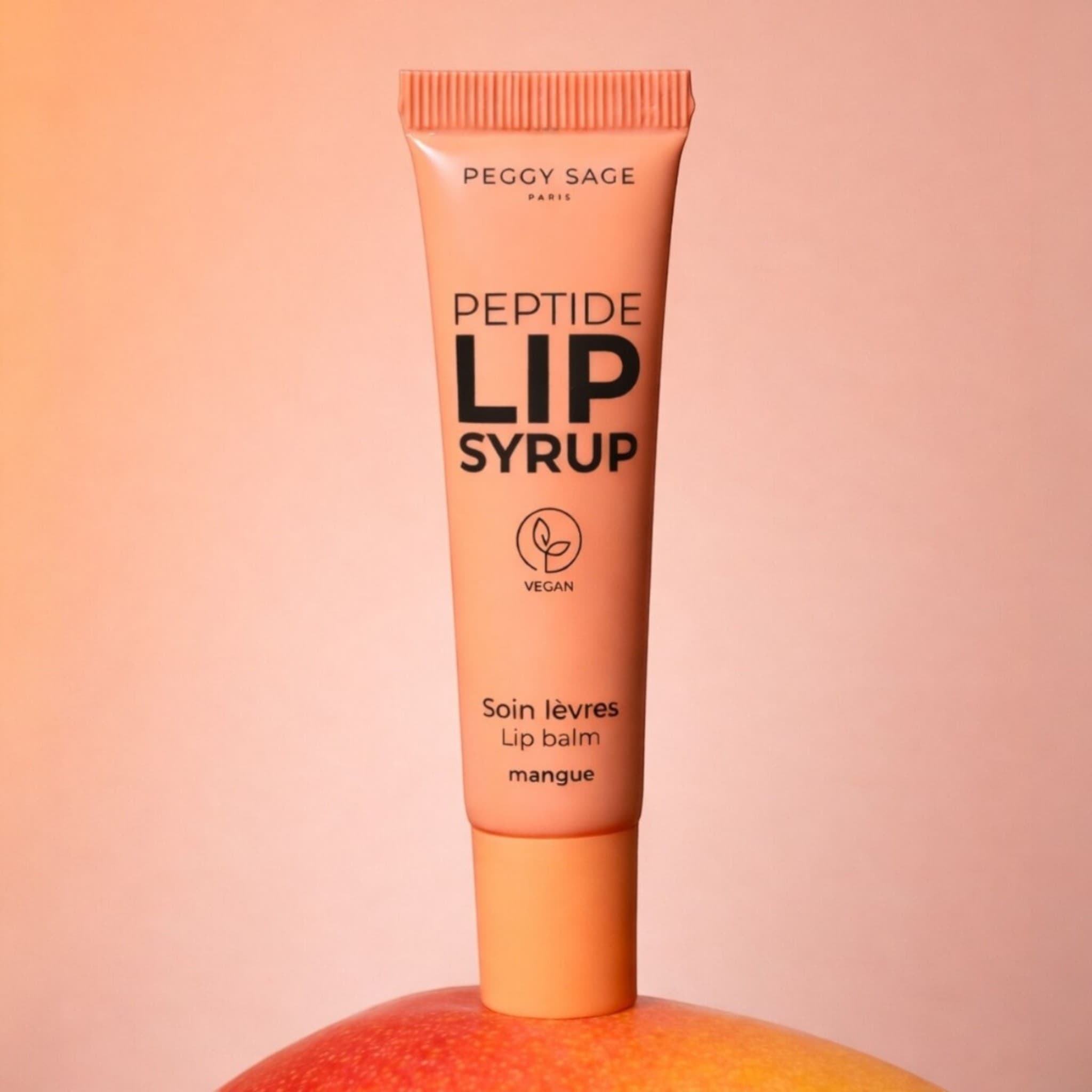 Peggy Sage Peptide Lip Syrup Mangue Lip Syrup Χειλιών με Πεπτίδια & Άρωμα Μάνγκο 10ml 2
