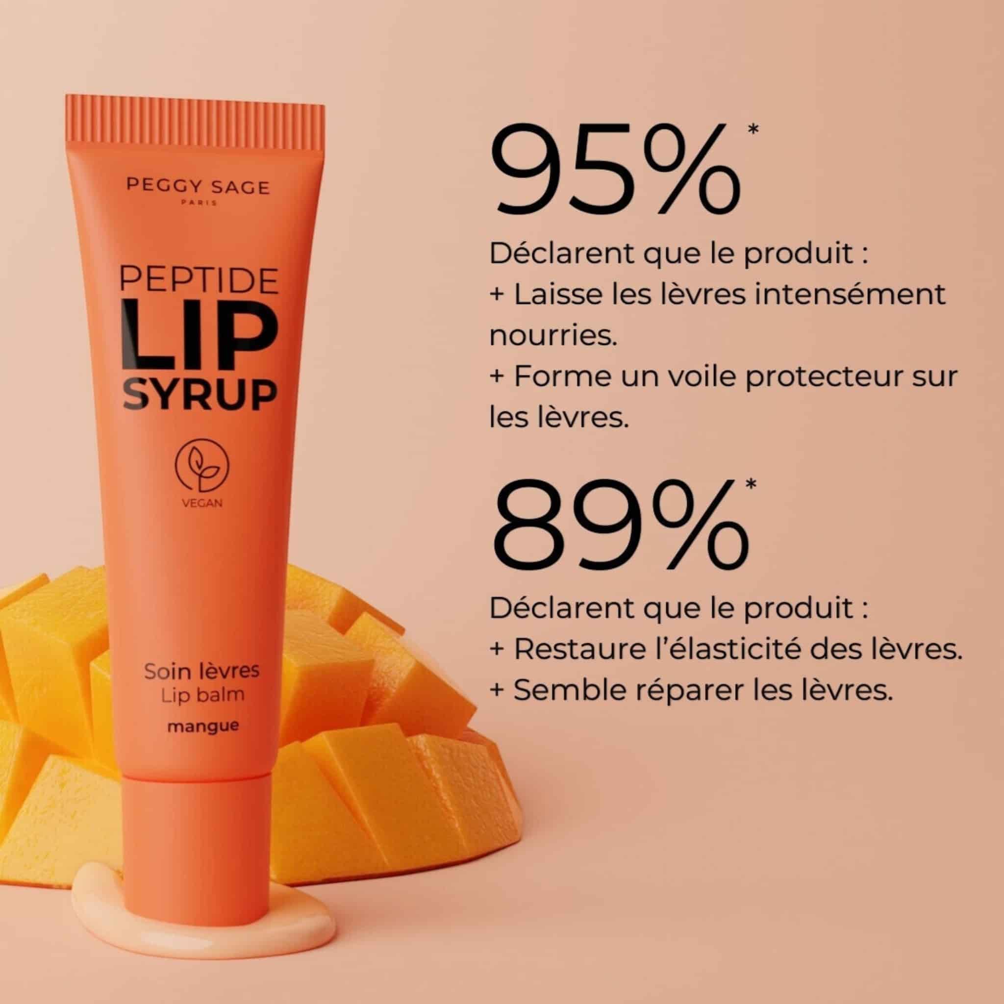 Peggy Sage Peptide Lip Syrup Mangue Lip Syrup Χειλιών με Πεπτίδια & Άρωμα Μάνγκο 10ml 5