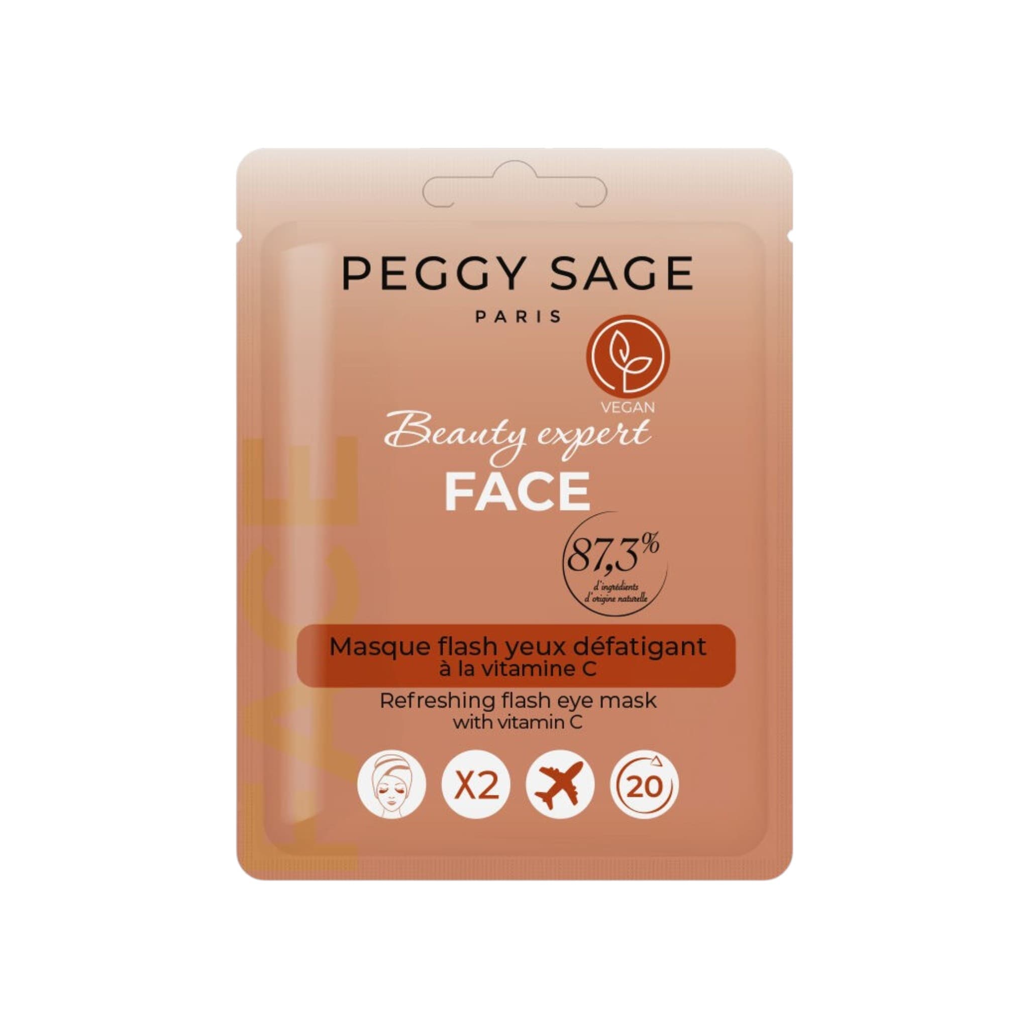 Peggy Sage Beauty Expert Face Μάσκα Ματιών Υδρογέλης με Βιταμίνη C 3ml 1