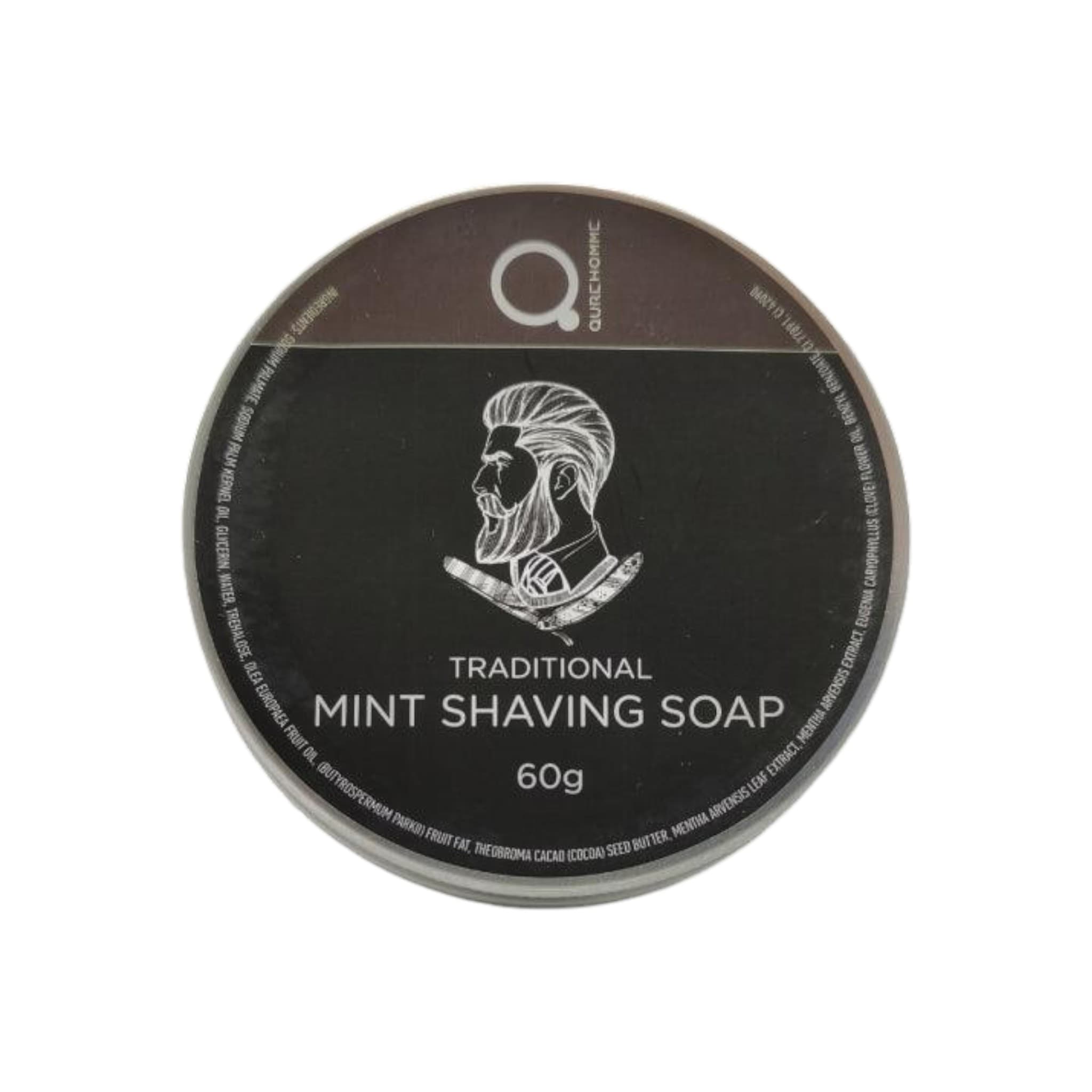 Qure Homme Traditional Mint Shaving Soap 60gr