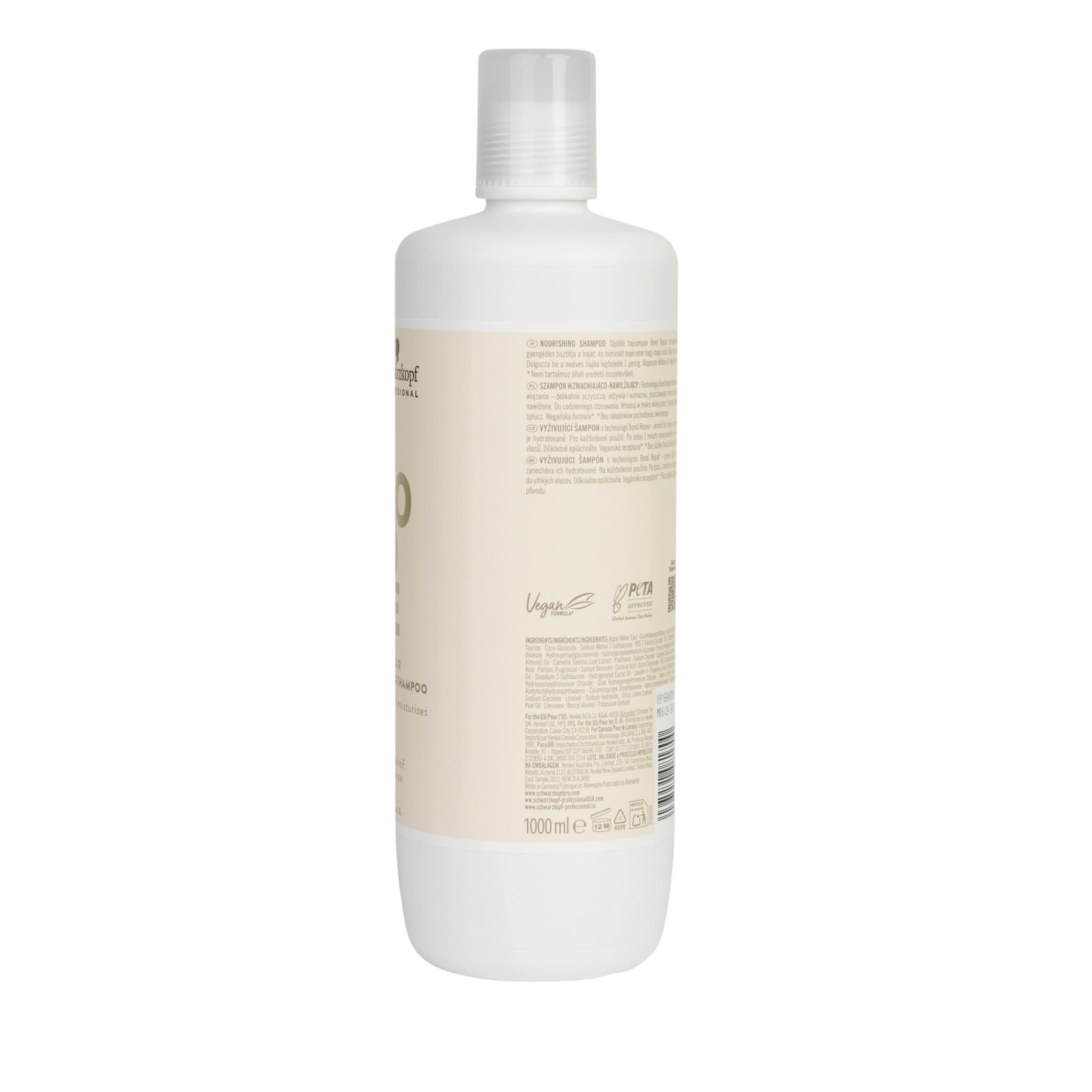 Schwarzkopf BlondMe Bond Repair Nourishing Shampoo Αναδομητικό Σαμπουάν για Ξανθά Μαλλιά 1000ml 3