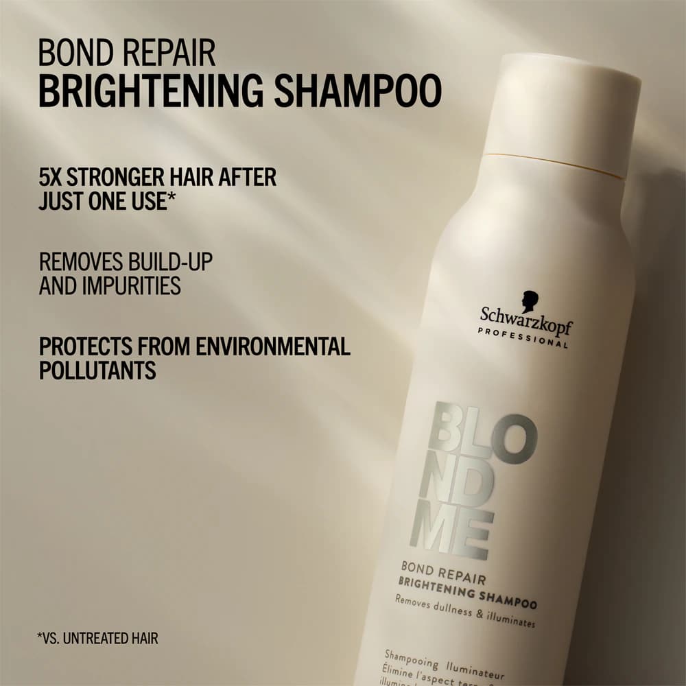 Schwarzkopf Professional Blondme Bond Repair Brightening Shampoo 300ml 3