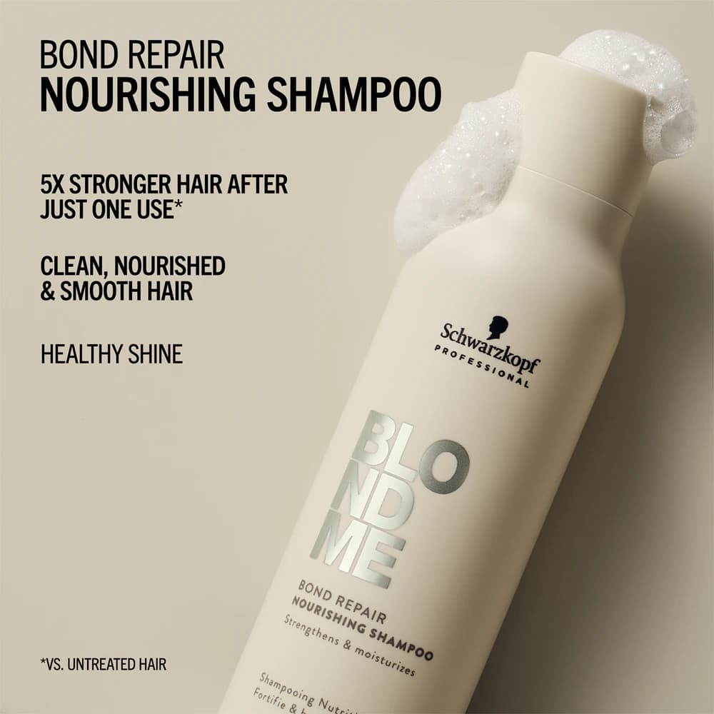Schwarzkopf Professional Blondme Bond Repair Nourishing Shampoo 300ml 3