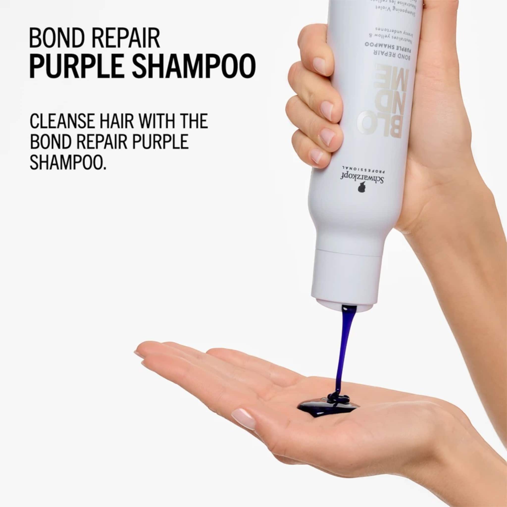 Schwarzkopf Professional Blondme Bond Repair Purple Shampoo 300ml 5