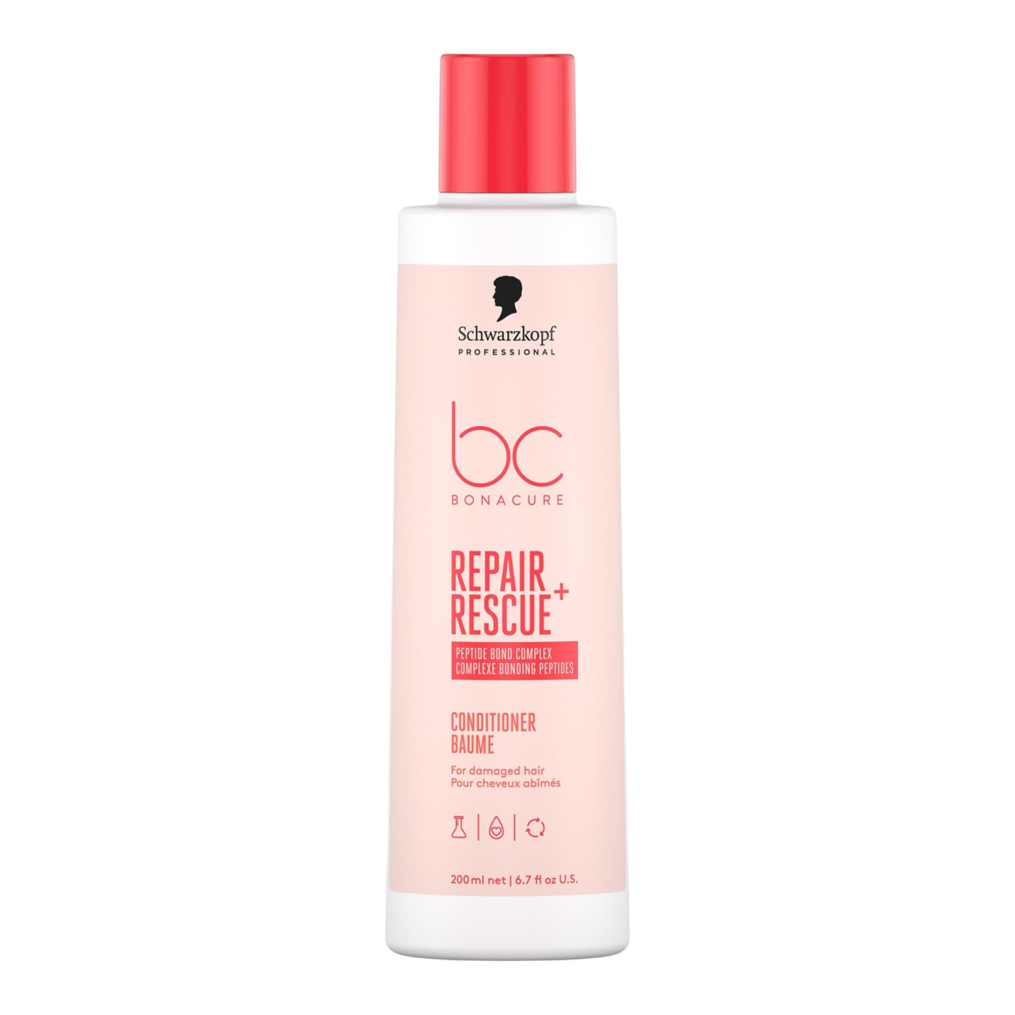 Schwarzkopf Professional BC Bonacure Repair Rescue+ Conditioner Μαλακτική Κρέμα Επανόρθωσης για Ταλαιπωρημένα Μαλλιά 200ml 1