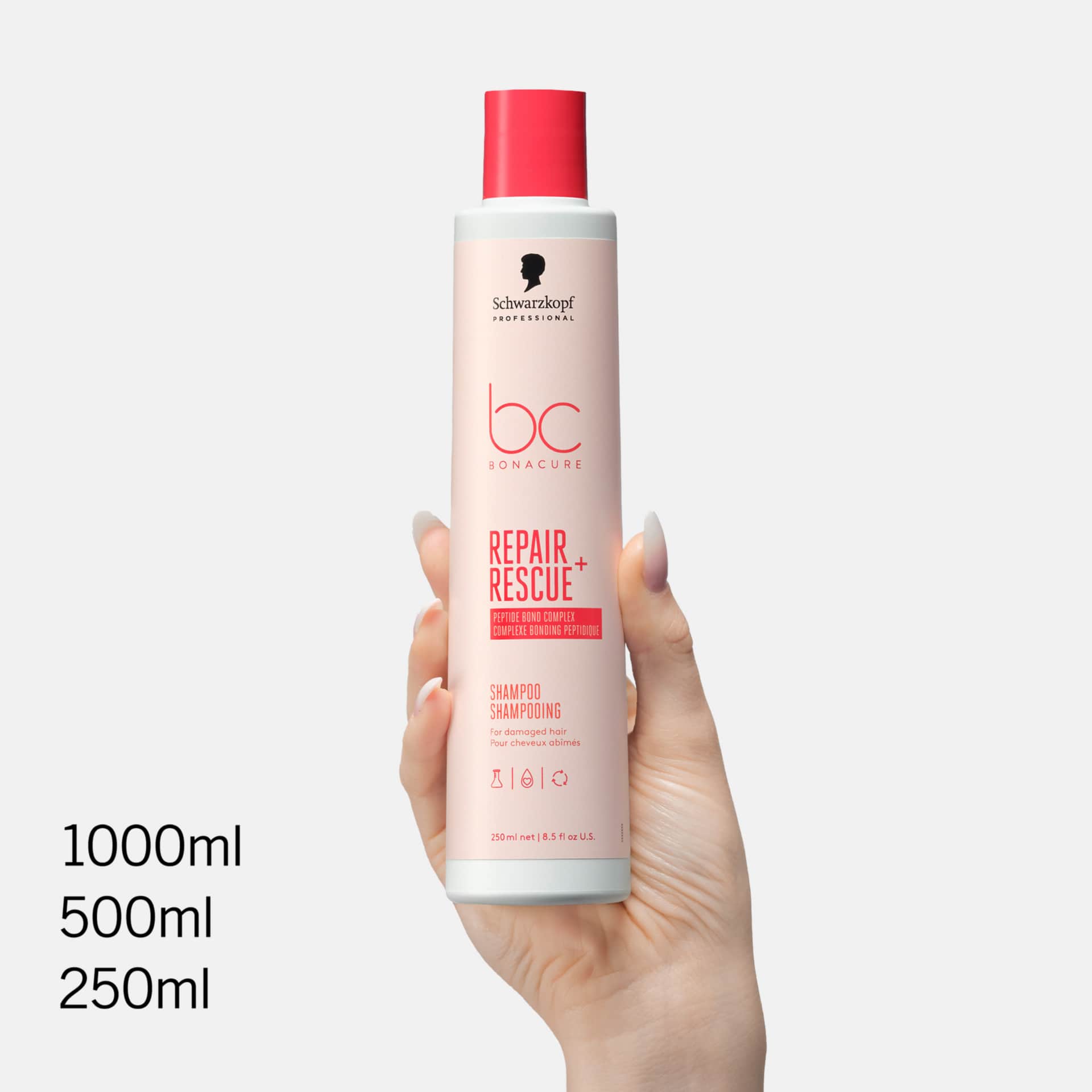 Schwarzkopf Professional BC Bonacure Repair Rescue+ Shampoo Σαμπουάν Επανόρθωσης για Ταλαιπωρημένα Μαλλιά 250ml 2