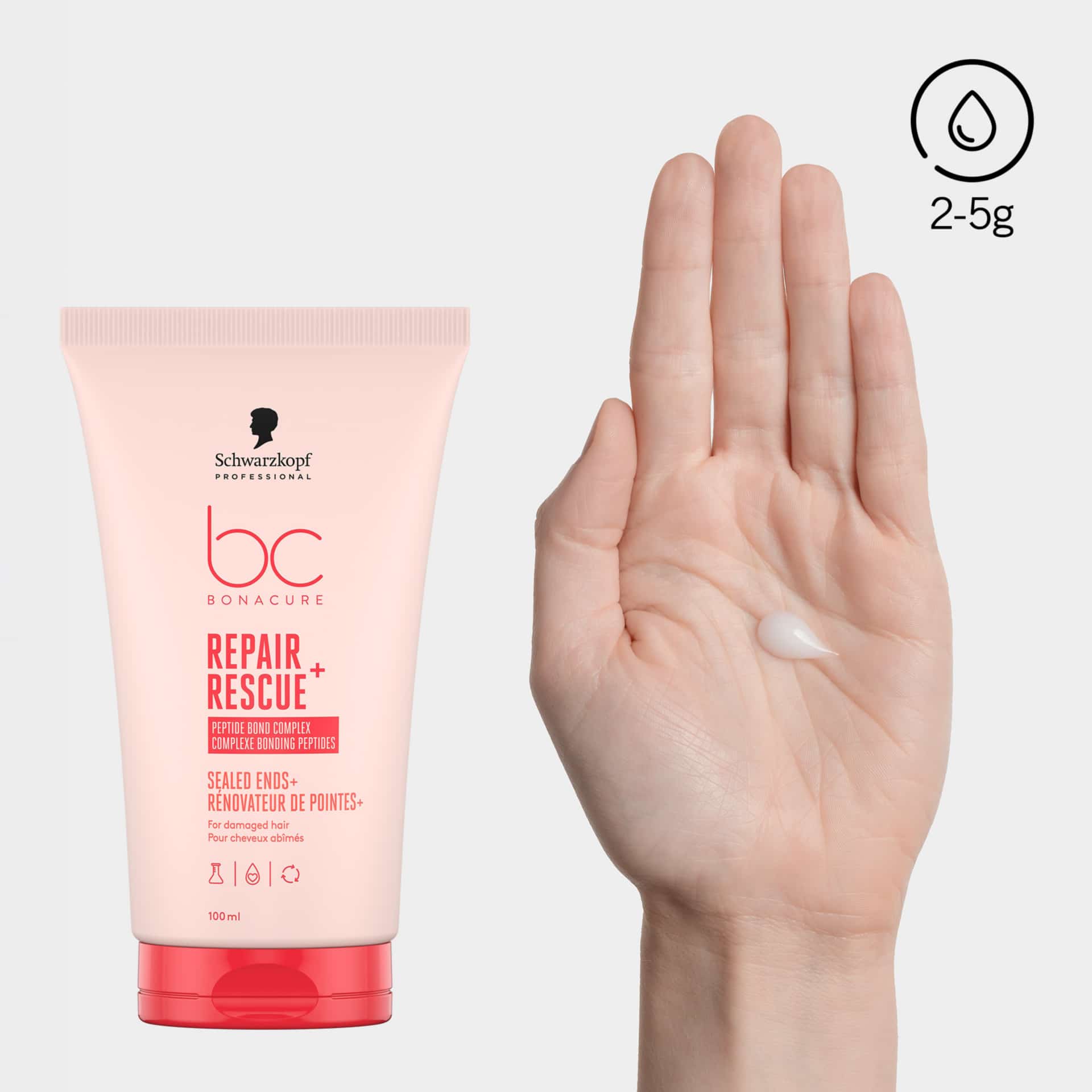 Schwarzkopf Professional BC Bonacure Repair Rescue+ Sealed Ends Serum Κατά της Ψαλίδας 100ml 3