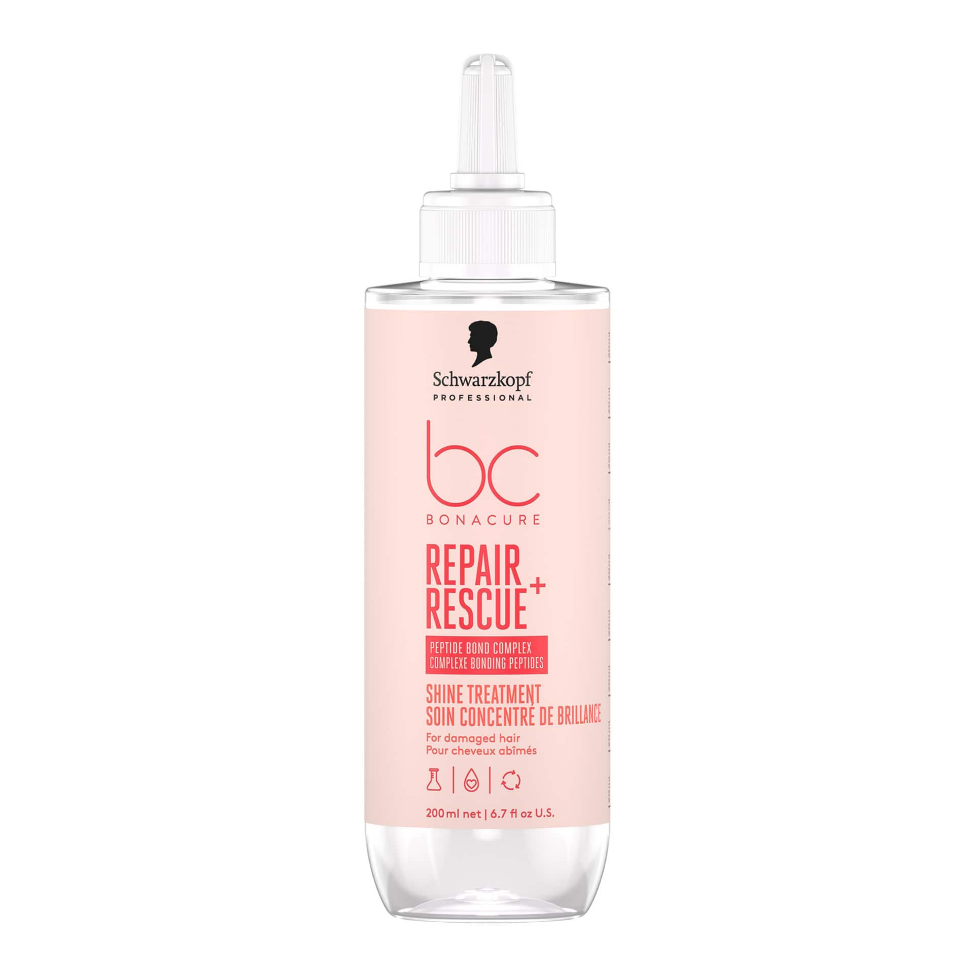 Schwarzkopf Professional BC Bonacure Repair Rescue+ Shine Treatment Θεραπεία Λάμψης για Ταλαιπωρημένα Μαλλιά 200ml 1