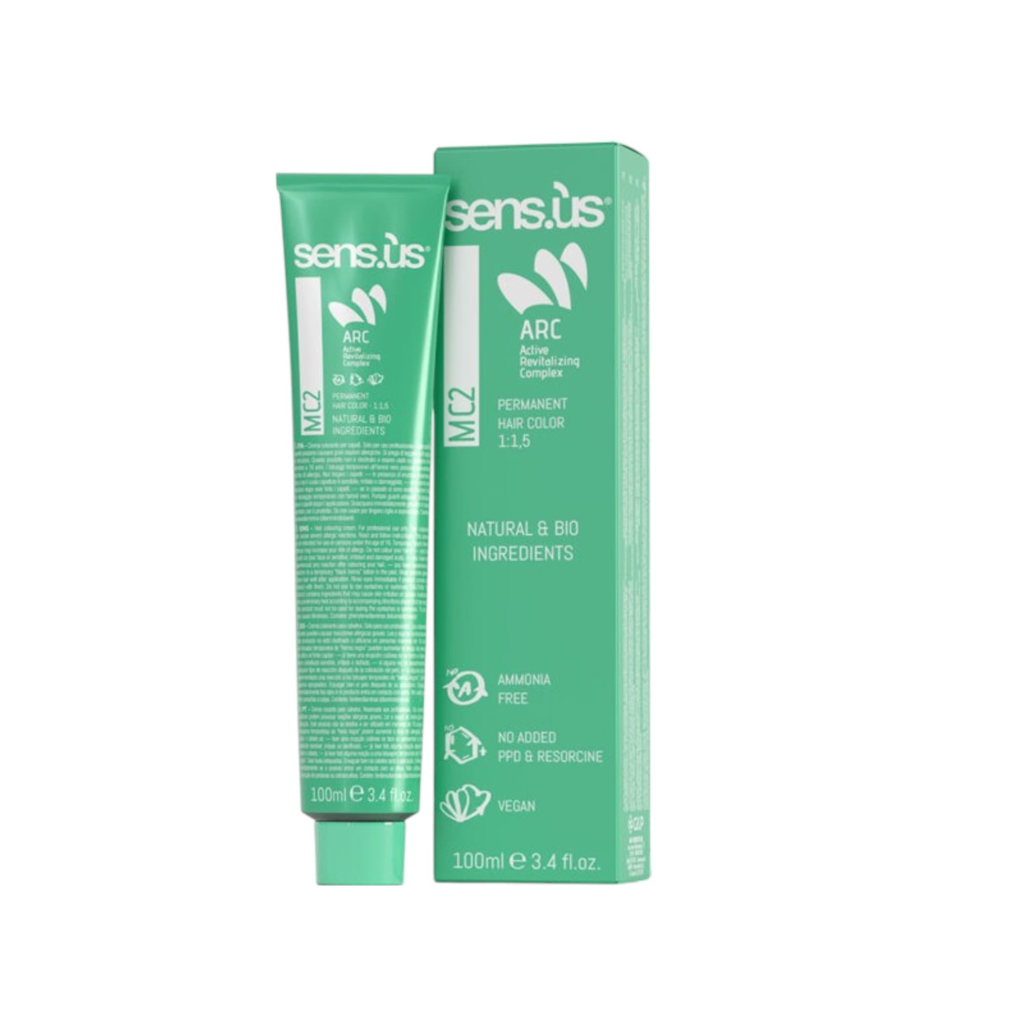 Sensus Mc2 Permanent Hair Color Βαφή Χωρίς Αμμωνία 100ml