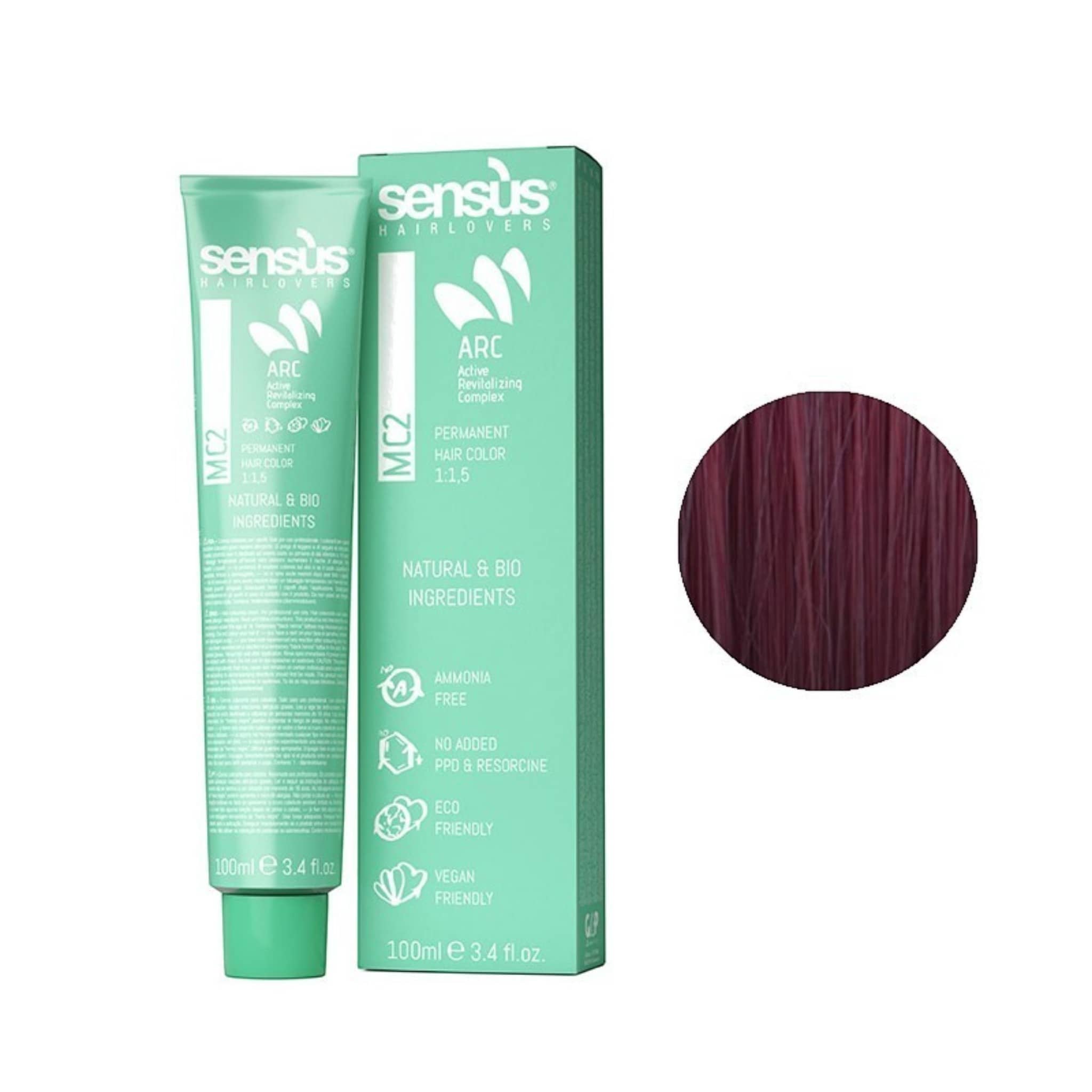 Sensus Mc2 Permanent Hair Color Βαφή Χωρίς Αμμωνία 100ml