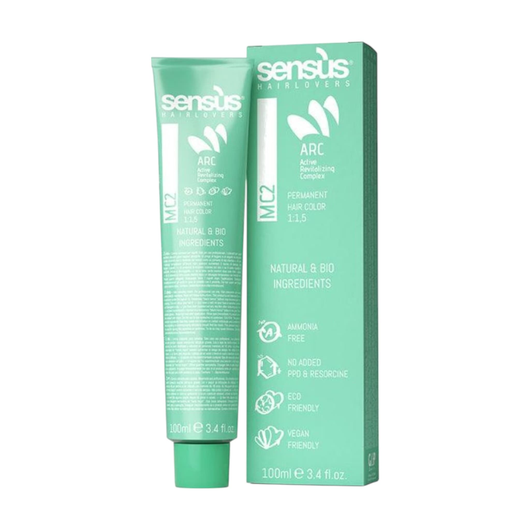 Sensus Mc2 Permanent Hair Color Βαφή Χωρίς Αμμωνία 100ml 1