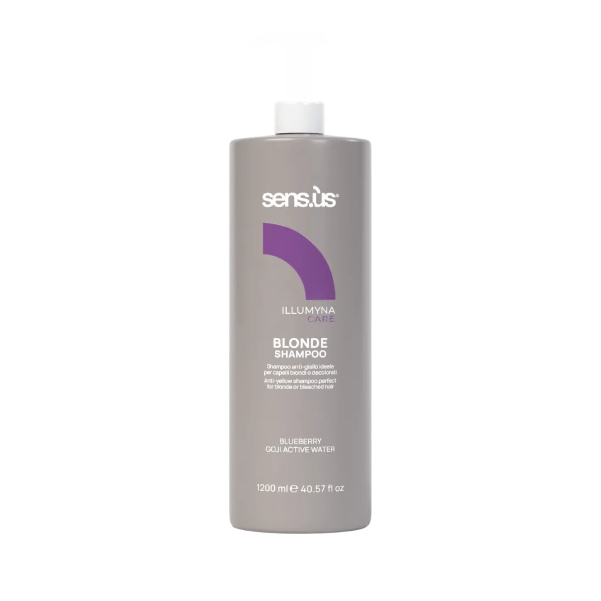 Sensus Illumyna Care Blonde Shampoo Σαμπουάν με Μωβ Χρωστική για Ξανθά Μαλλιά 1200ml 1