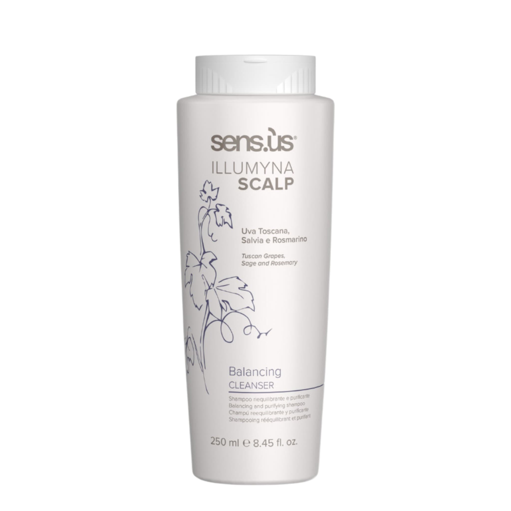 Sensus Illumyna Scalp Balancing Cleanser Shampoo Σαμπουάν Κατά της Λιπαρότητας 250ml 1