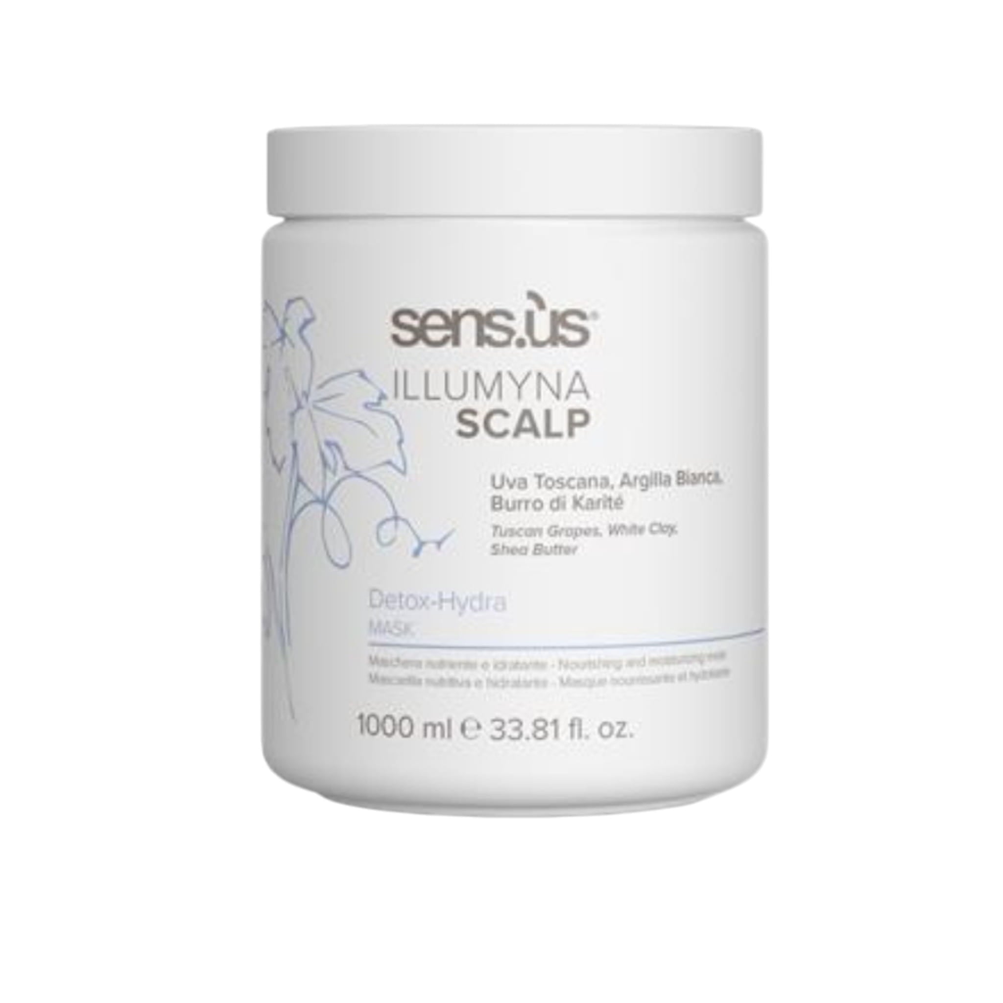 Sensus Illumyna Scalp Detox-Hydra Μάσκα Μαλλιών για Αποτοξίνωση και Ενυδάτωση 1000ml 1