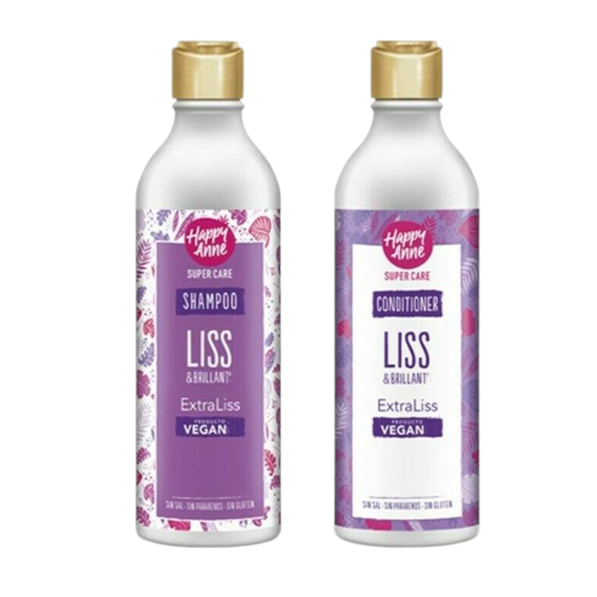 Happy Anne Super Care Post Straitening Smooth and Shiny Kit (Shampoo 340ml, Conditioner 340ml)