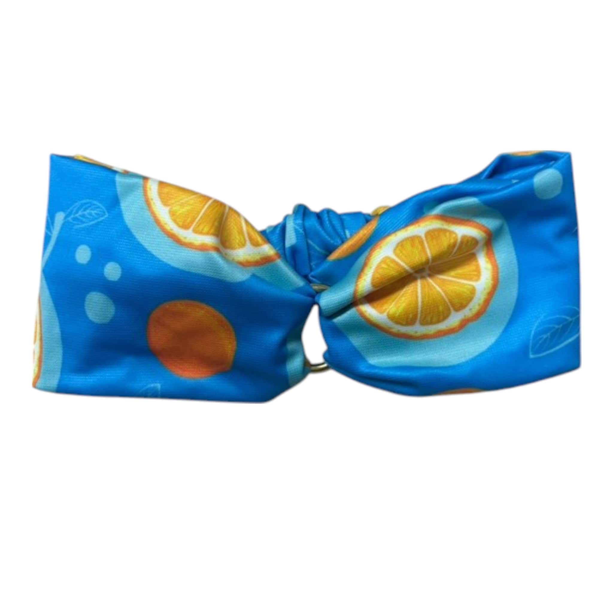 Strechbio Κορδέλα Με Μέταλλο Μπλε Χρώμα με Σχέδιο Πορτοκάλι 1