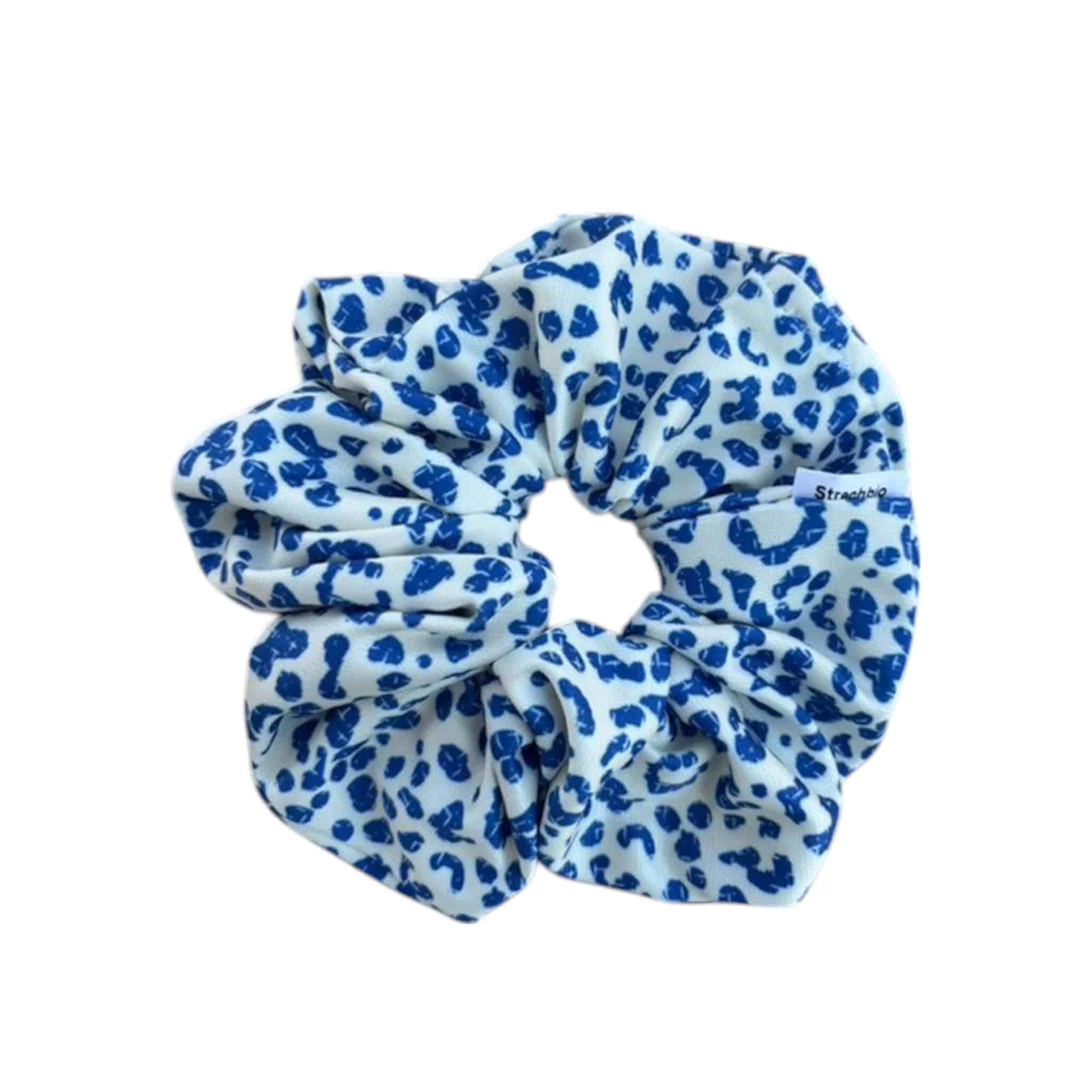 Strechbio Scrunche Animal Print Λευκό-Μπλε 1