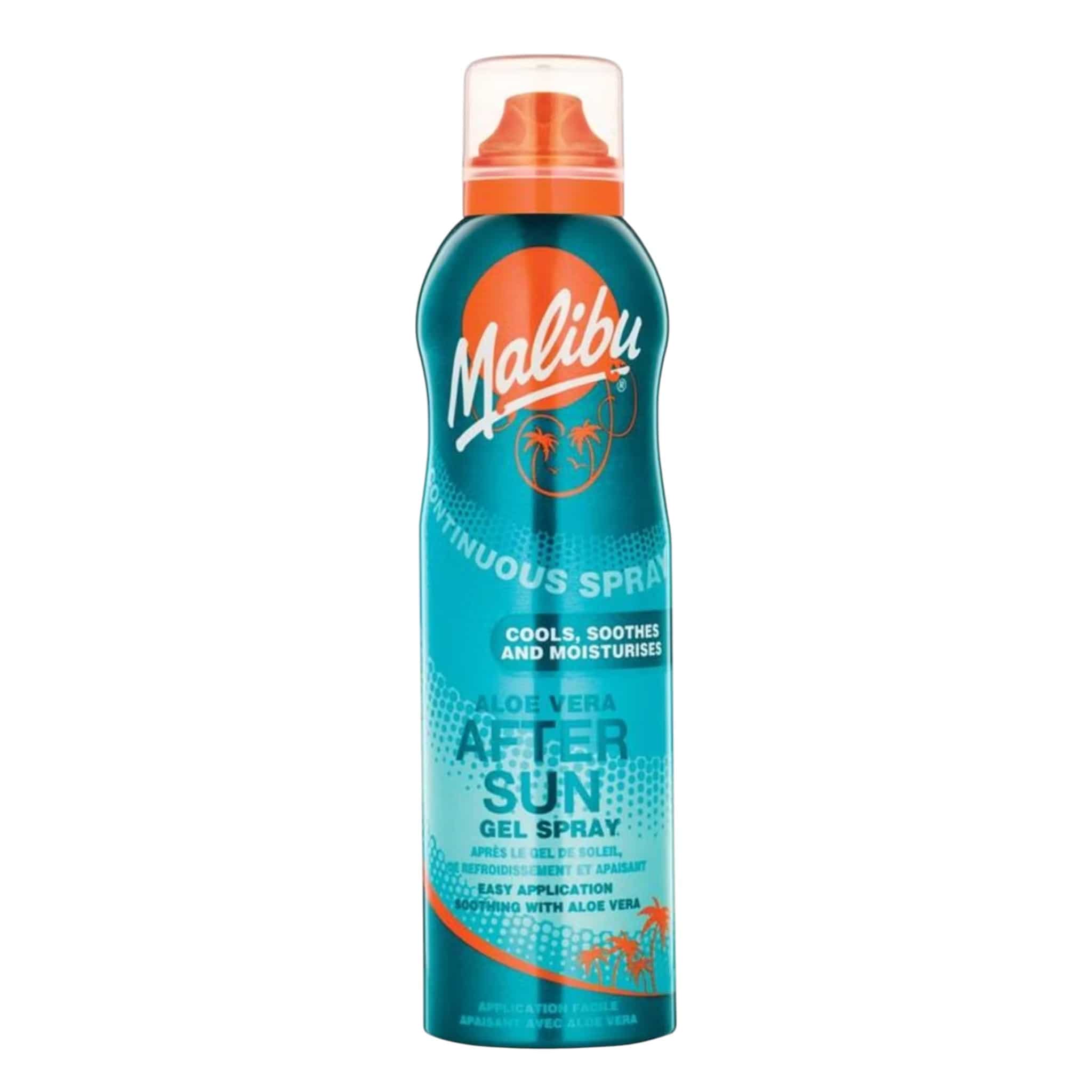 Malibu Aloe Vera After Sun Continuous Gel Spray Σώματος για μετά την Έκθεση στον Ήλιο 175ml 1