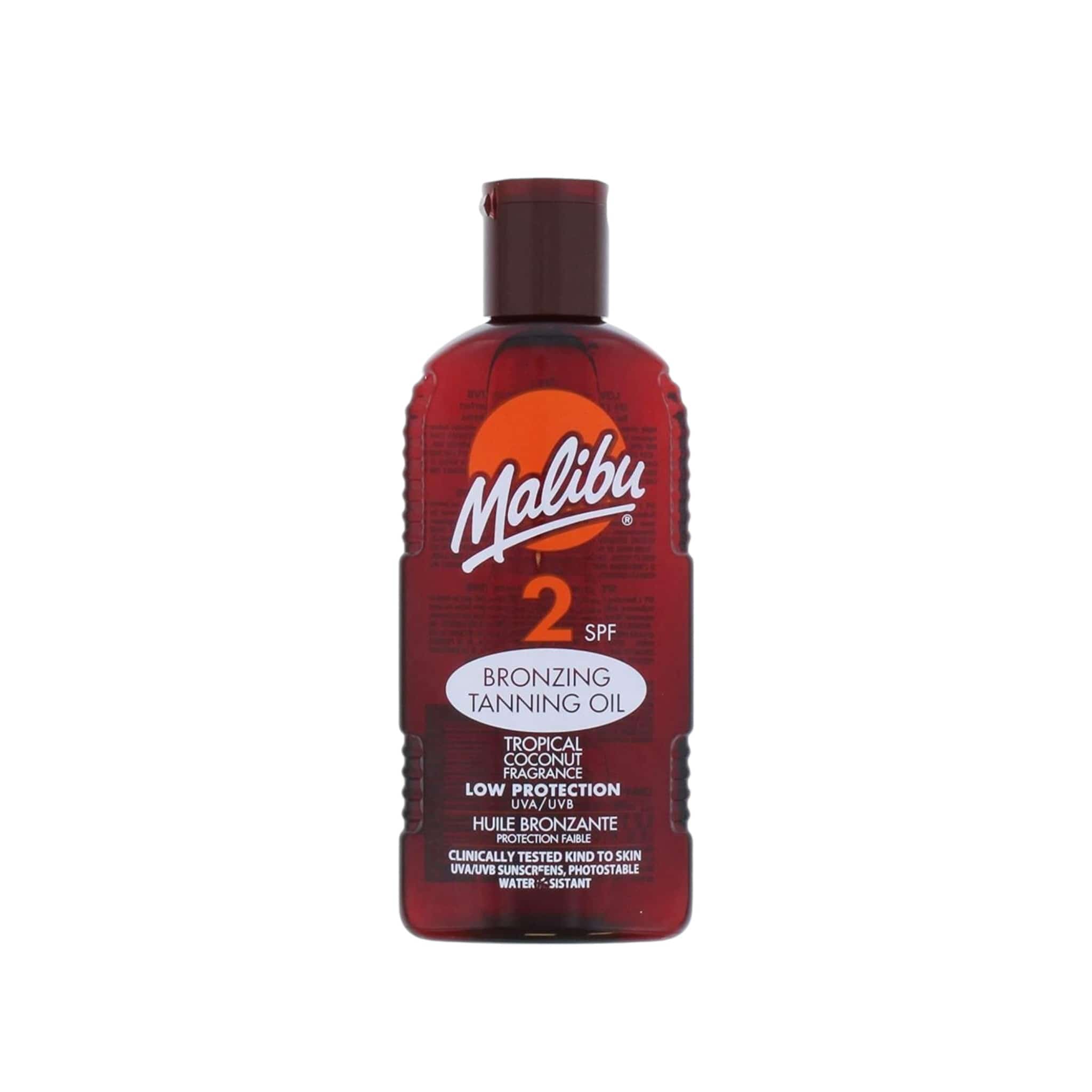 Malibu Bronzing & Tanning Oil SPF2 Λάδι Μαυρίσματος 200ml 1
