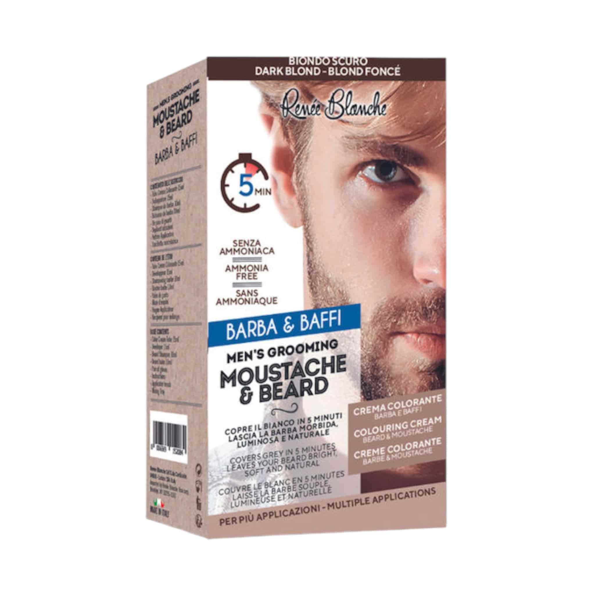 Renee Blanche Barba & Baffi Dark Blond Kit Βαφής για Γενειάδα και Μουστάκι Ξανθό Σκούρο 1