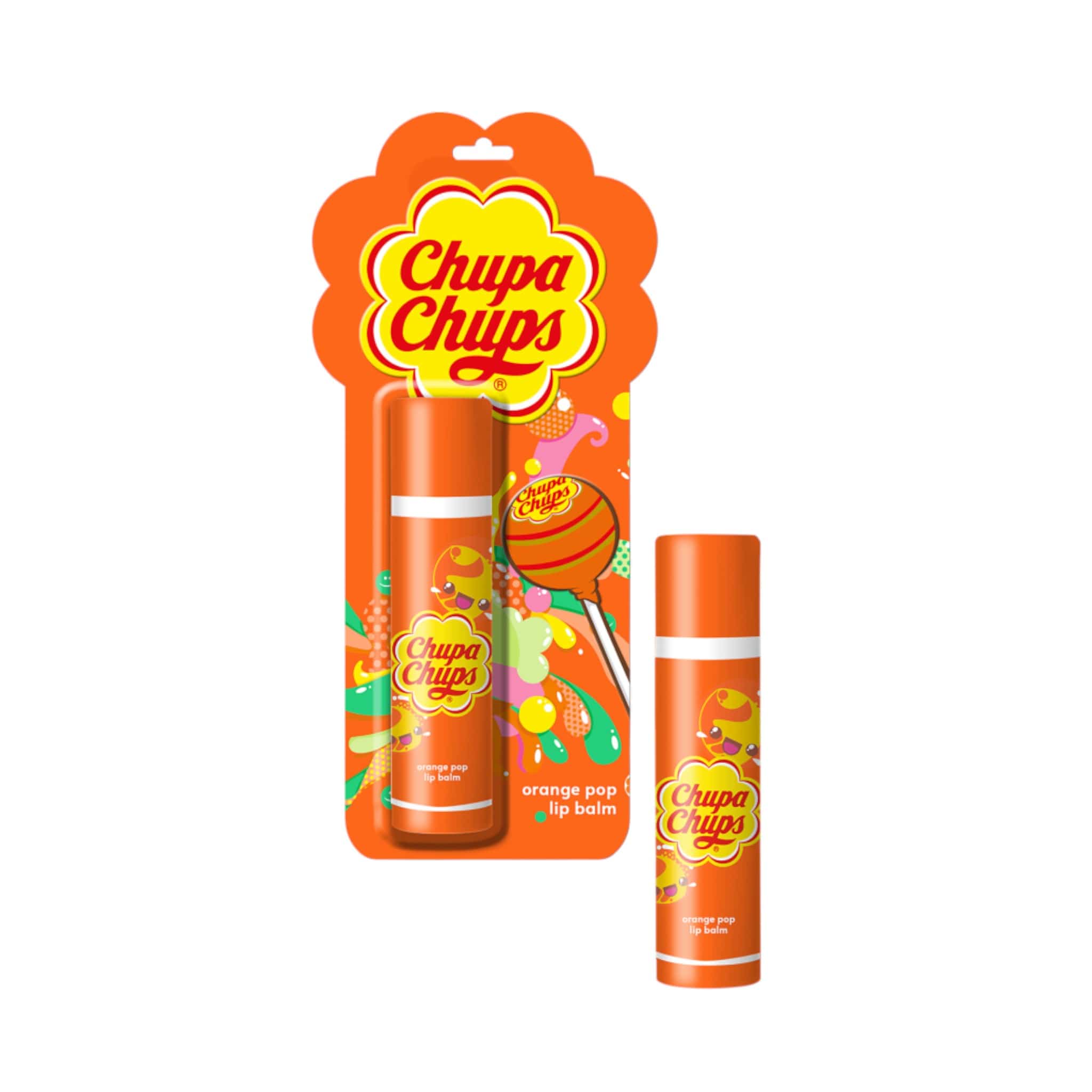 Chupa Chups Lip Balm Orange Pop Βάλσαμο για τα Χείλη με Άρωμα Πορτοκάλι 4g 1