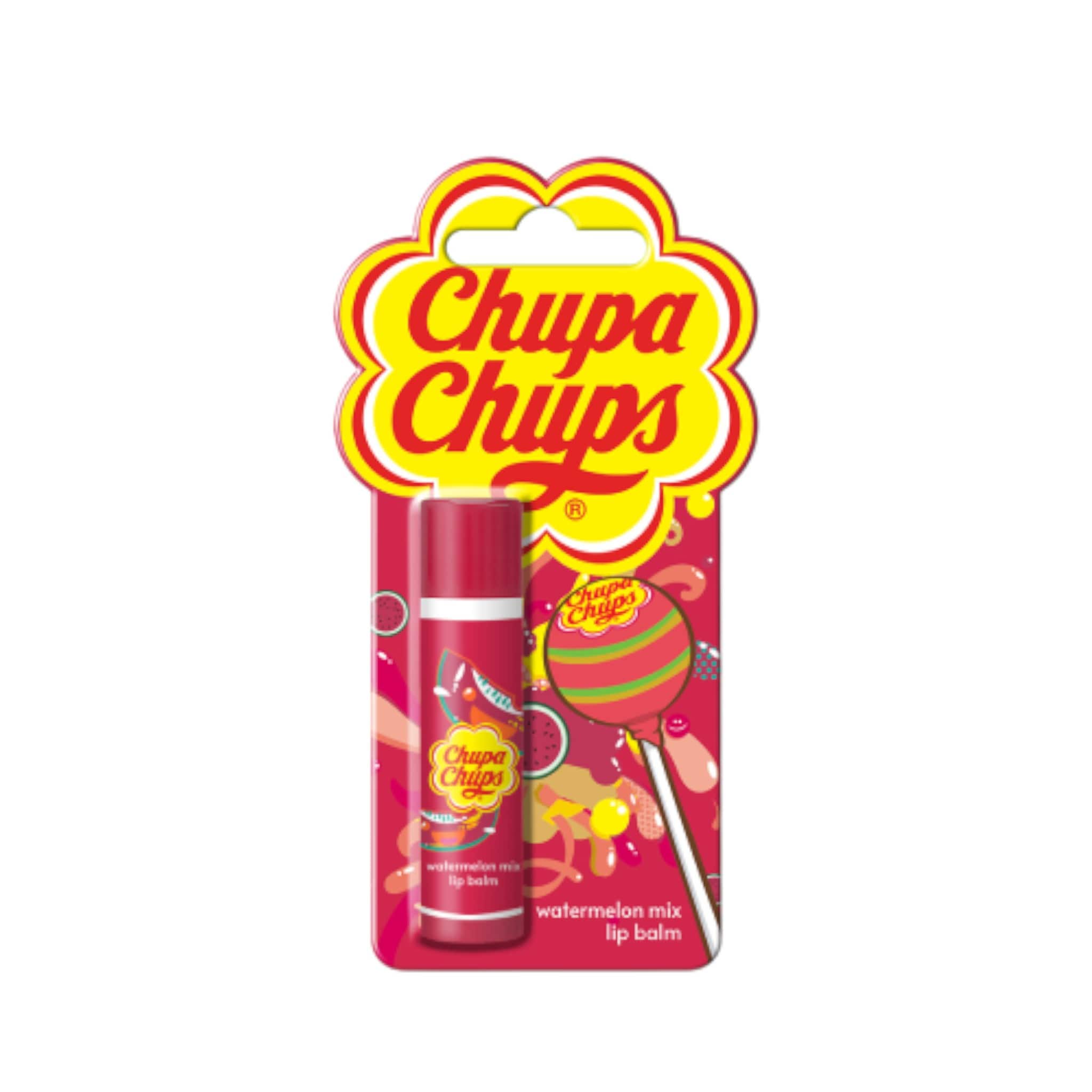 Chupa Chups Lip Balm Watermelon Mix Βάλσαμο για τα Χείλη με Άρωμα Καρπούζι 4g 1