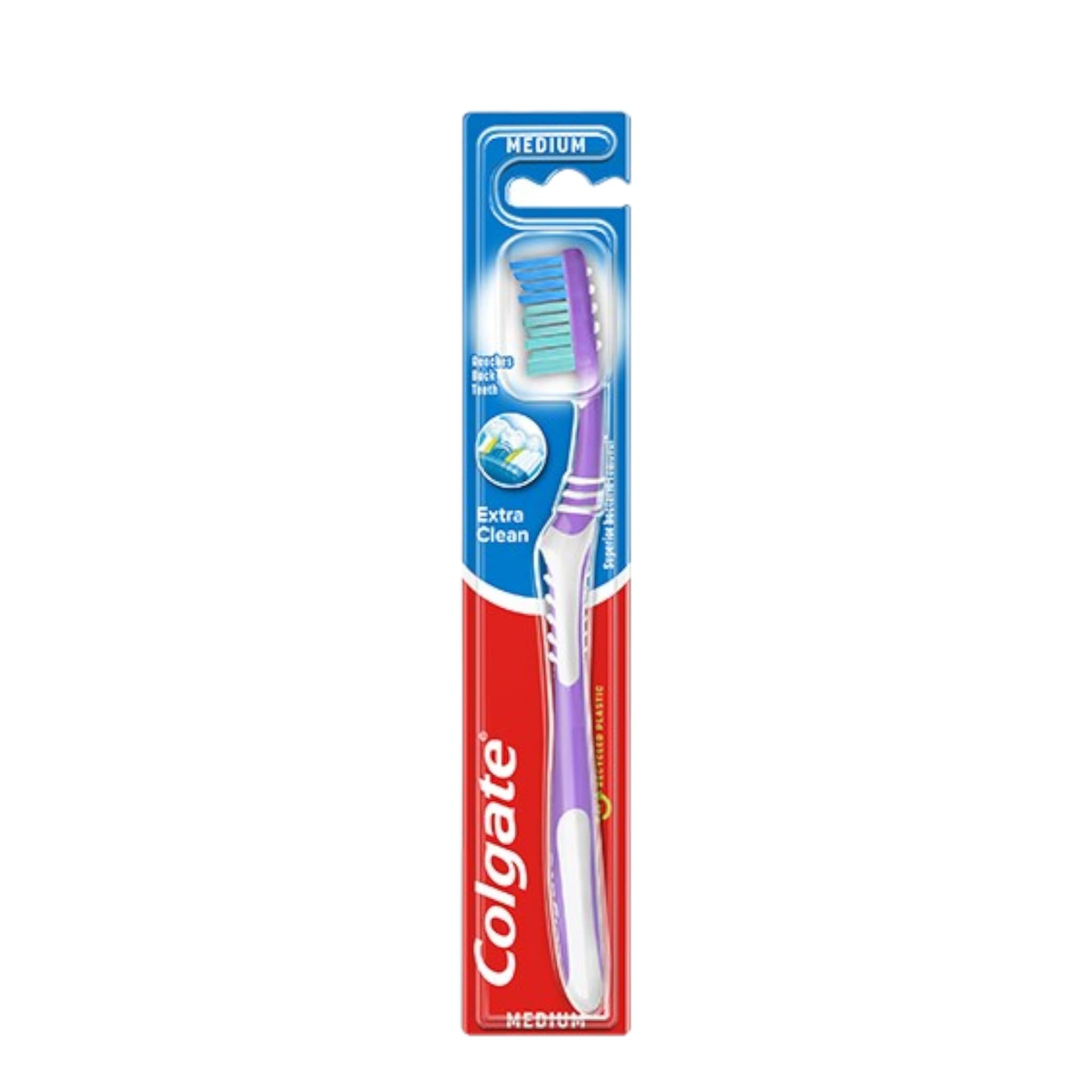 Colgate Extra Clean Οδοντόβουρτσα Medium Μωβ 1