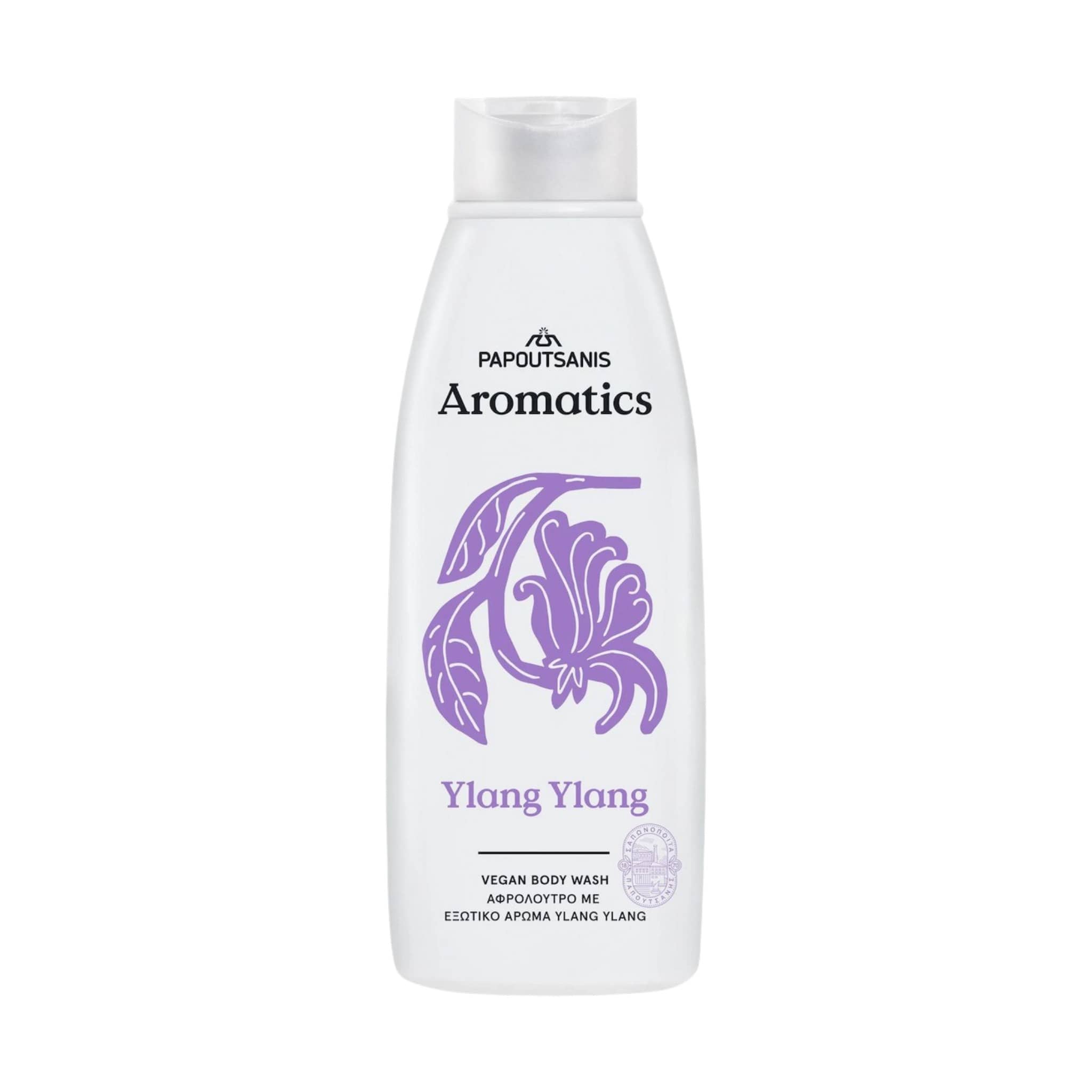 Papoutsanis Aromatics Ylang Ylang Body Wash Κρεμώδες Αφρόλουτρο 650ml 1
