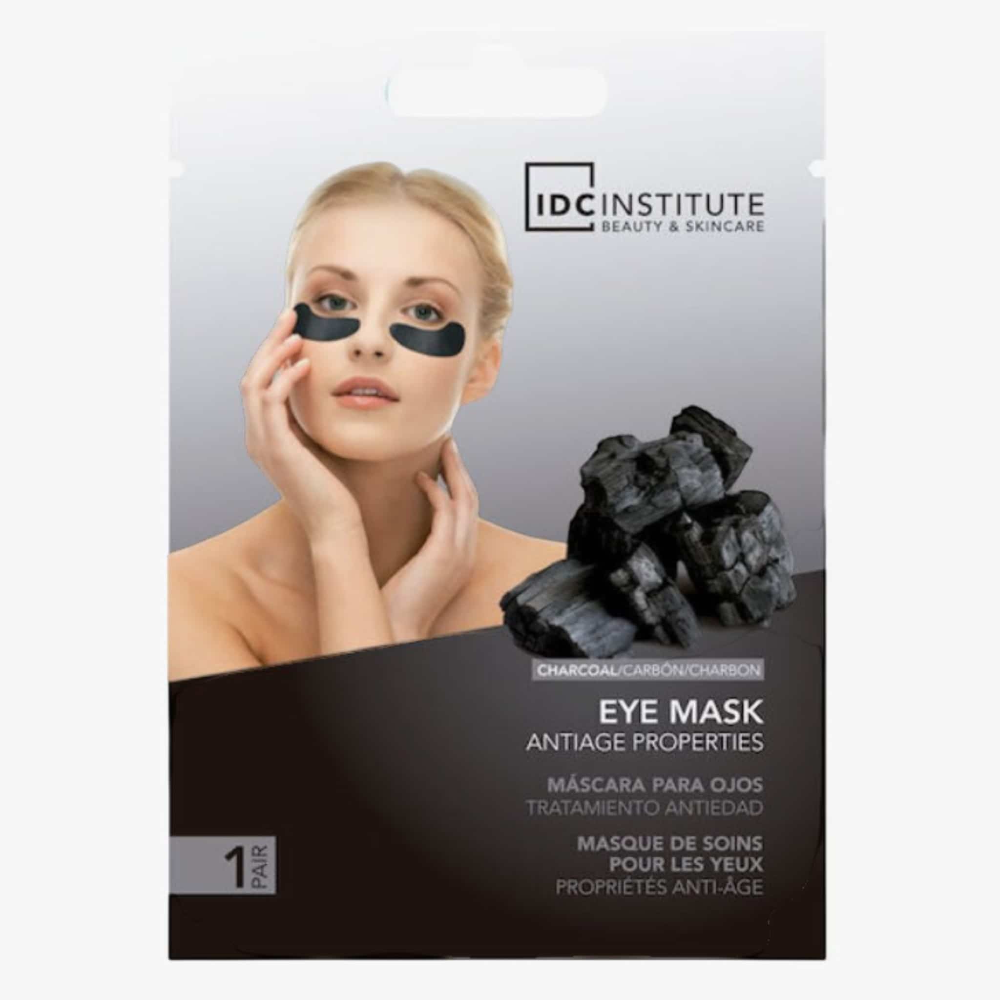 IDC Institute Beauty and Skin Care Eye Mask With Charcoal Οφθαλμικά Επιθέματα Με Ξυλάνθρακα 8g 1