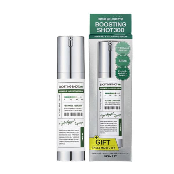 SKIN627 Boosting Shot 300 & CICA Sheet Mask Set 72ml Σετ Εντατικής Ενυδάτωσης, Λείανσης & Καταπράυνσης 1
