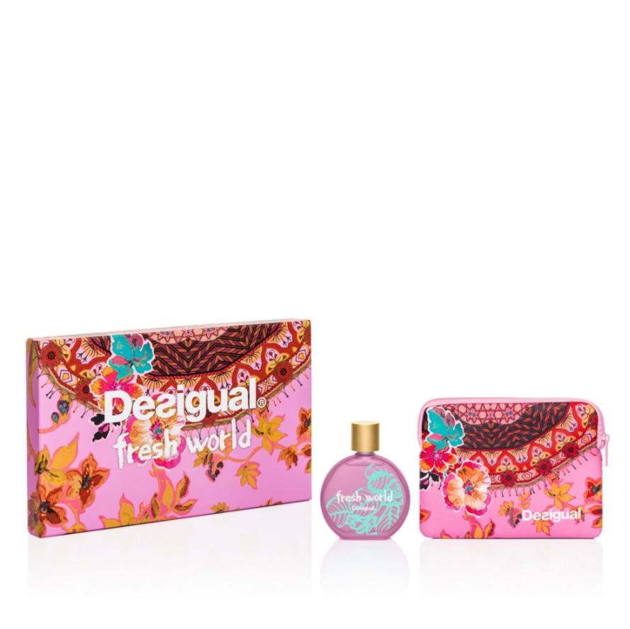 Desigual Fresh World Eau De Toilette 100ml & Vanity Case