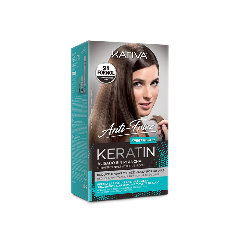 Kativa Keratin Alisado Anti Frizz Xpert Repair Kit (Shampoo 30ml &amp; Conditioner 30ml &amp; Mask 150ml)